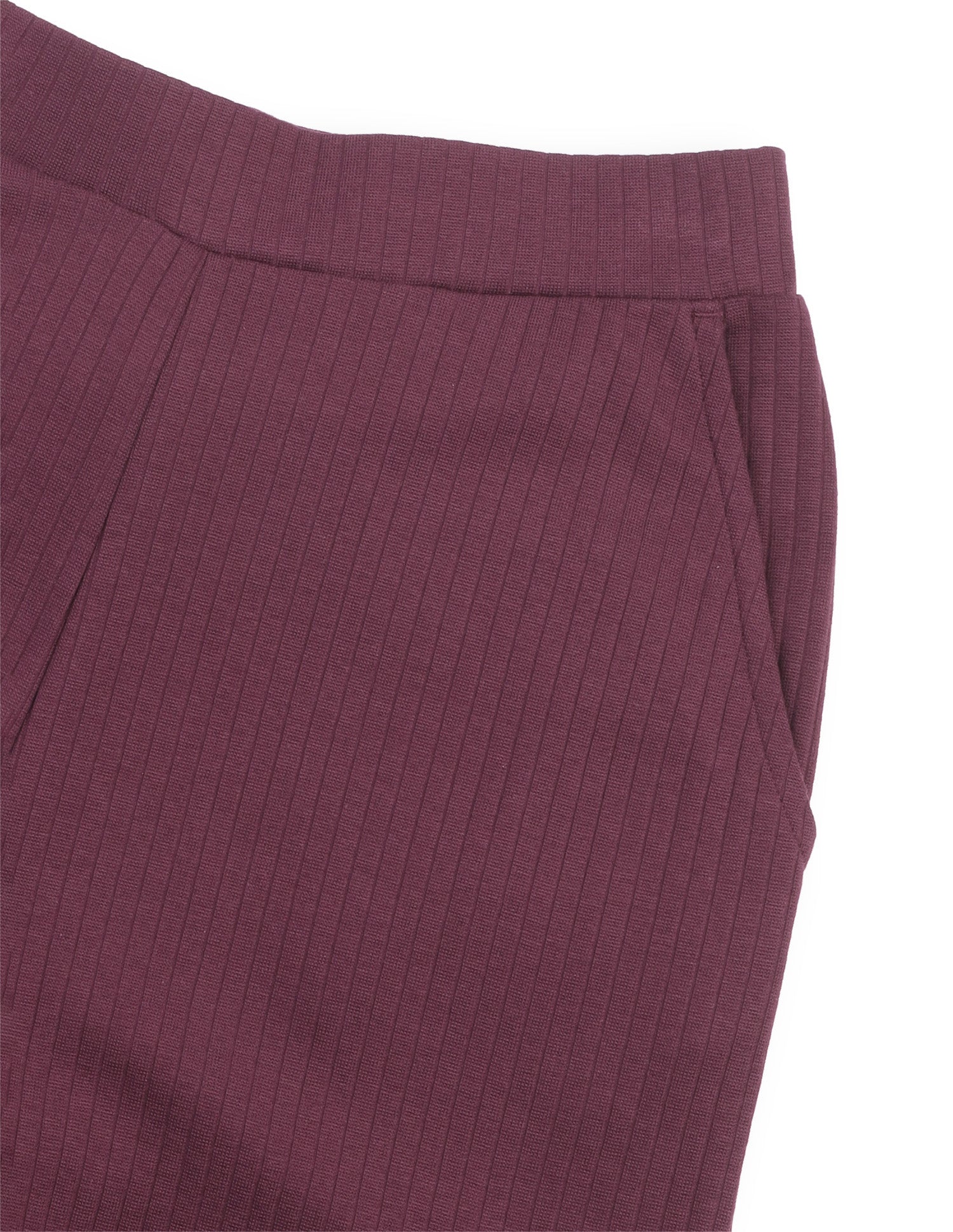 Self Design Vertical Striped Leisure Cord Set Wine - U.S. Polo Assn. India | Large