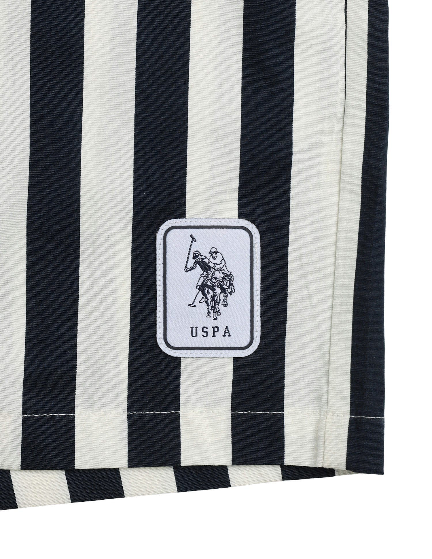 Vertical Striped Pure Cotton OEX15 Boxer Shorts Uspa Navy - U.S. Polo Assn. India | Large