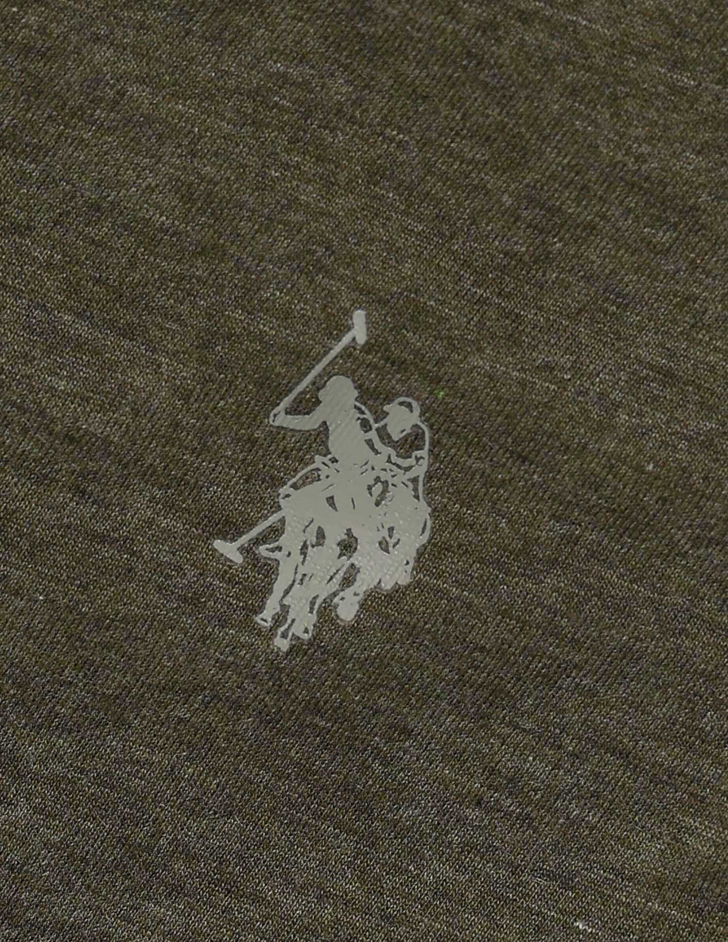 Heathered Comfort Fit PV004 Vest - Pack Of 1 Olive Melange - U.S. POLO ASSN. | Large