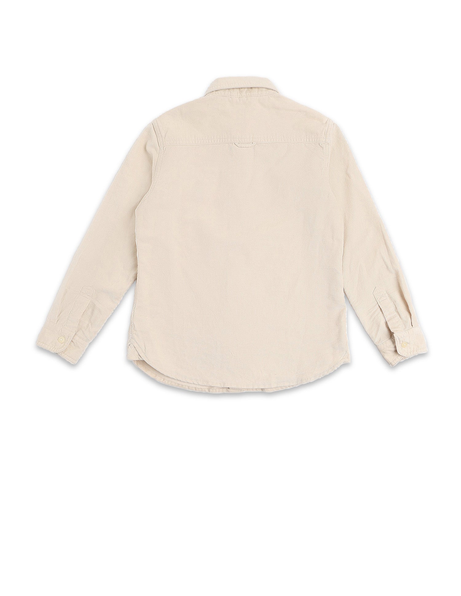 Boys Corduroy Regular Fit Shirt Off White - U.S. POLO ASSN. | Large