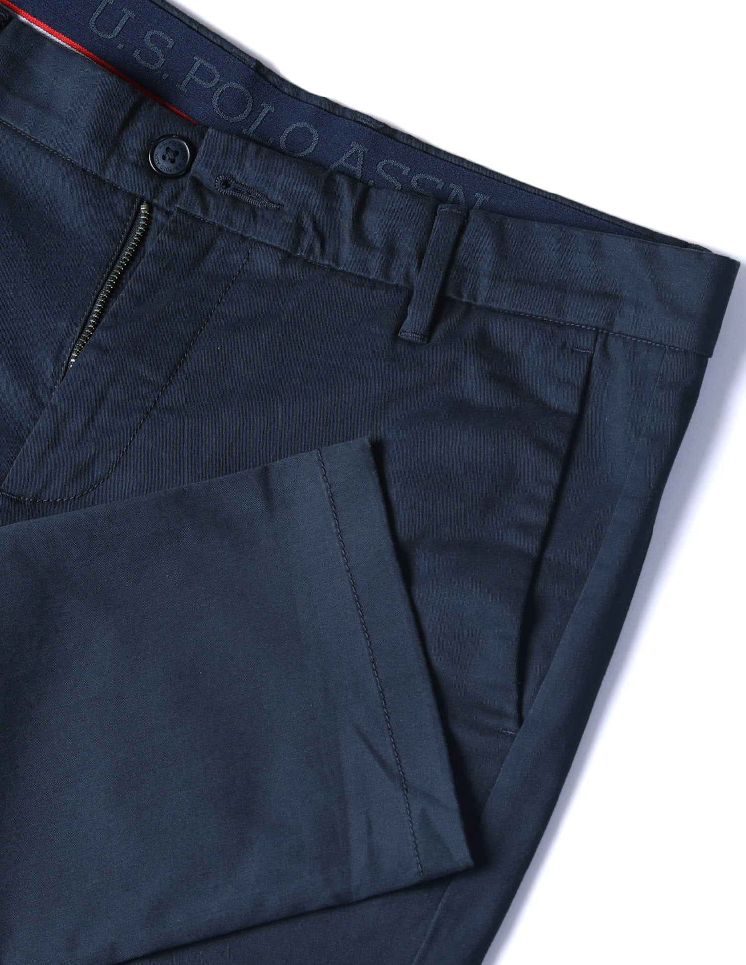 Twill Denver Slim Fit Trousers Navy - U.S. POLO ASSN. | Large