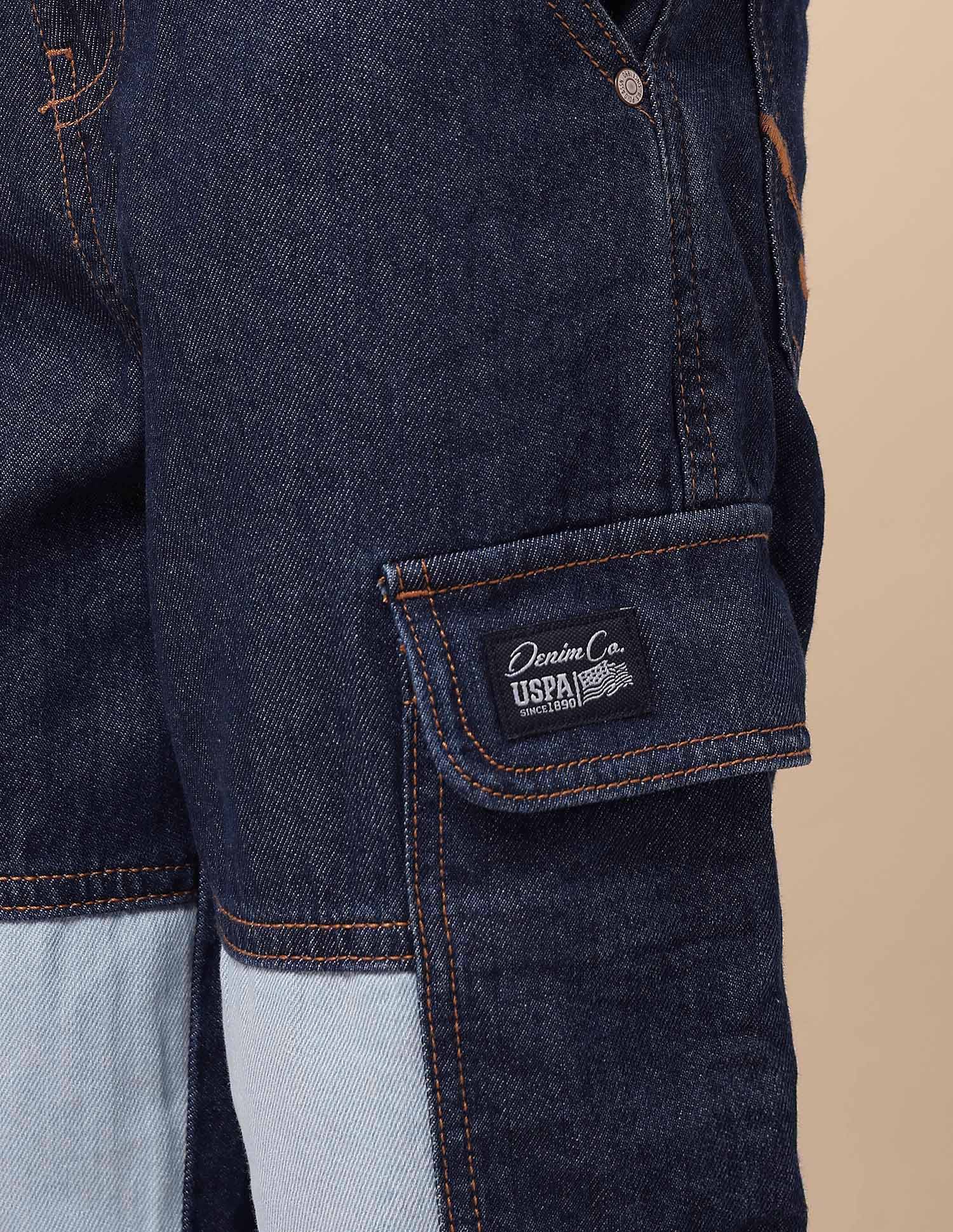 Boys Baggy Fit Mid Rise Jeans Blue - U.S. POLO ASSN. | Large