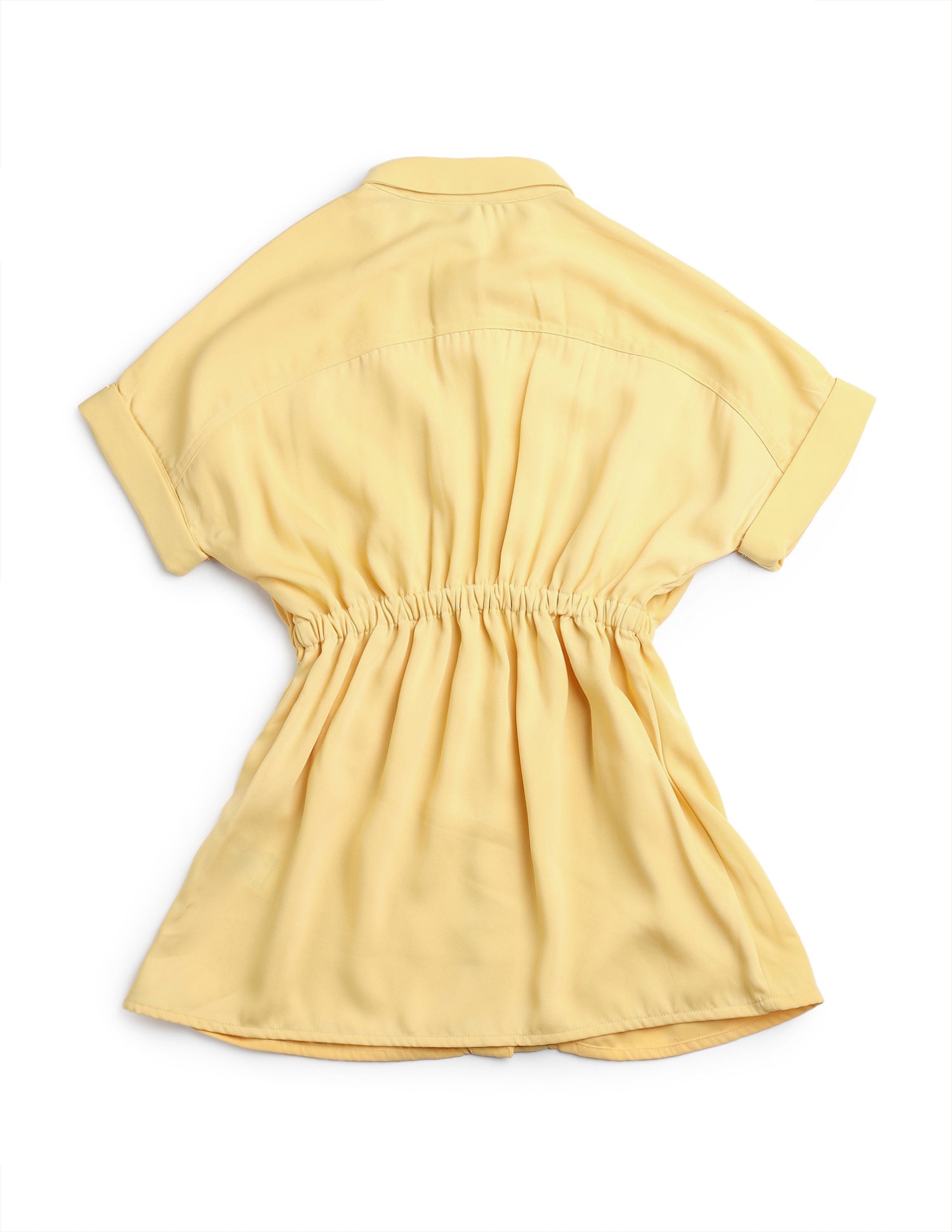 Girls Solid Shirt Dress Yellow - U.S. POLO ASSN. | Large