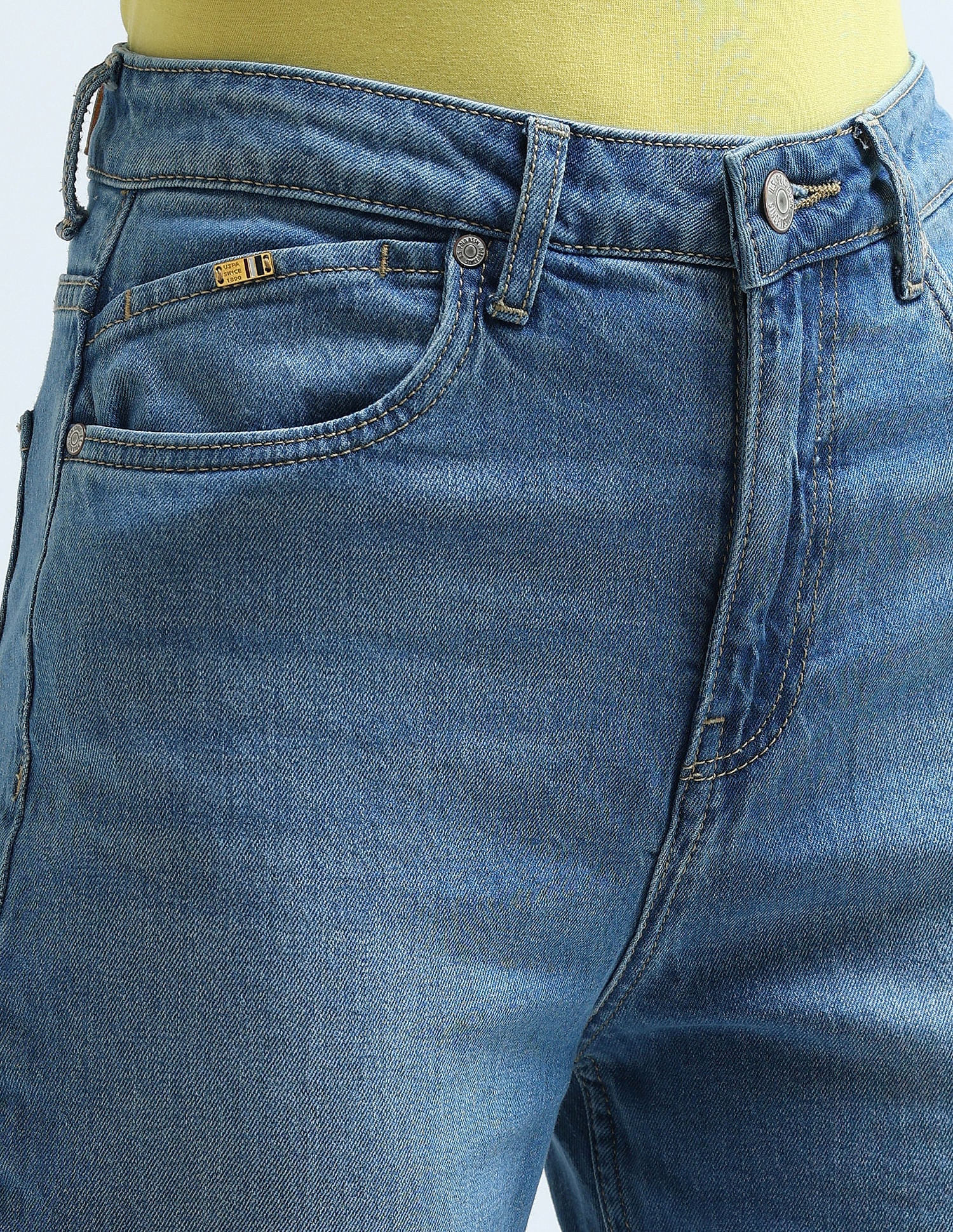 High Rise Extreme Flare Fit Jeans Blue - U.S. POLO ASSN. | Large