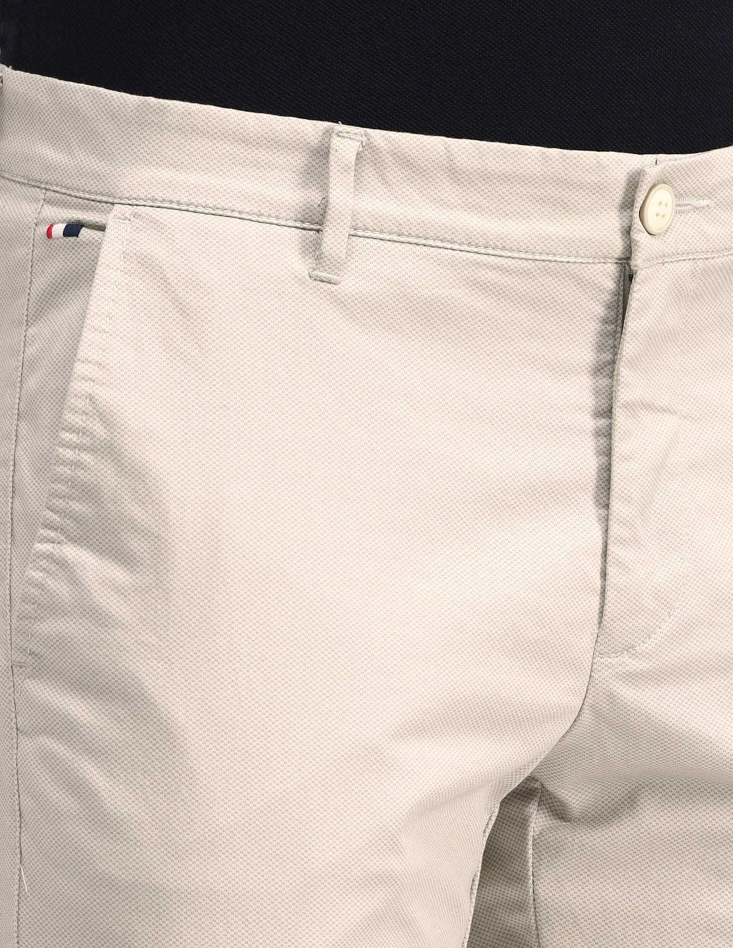 Mid Rise Regular Fit Trousers Beige - U.S. POLO ASSN. | Large