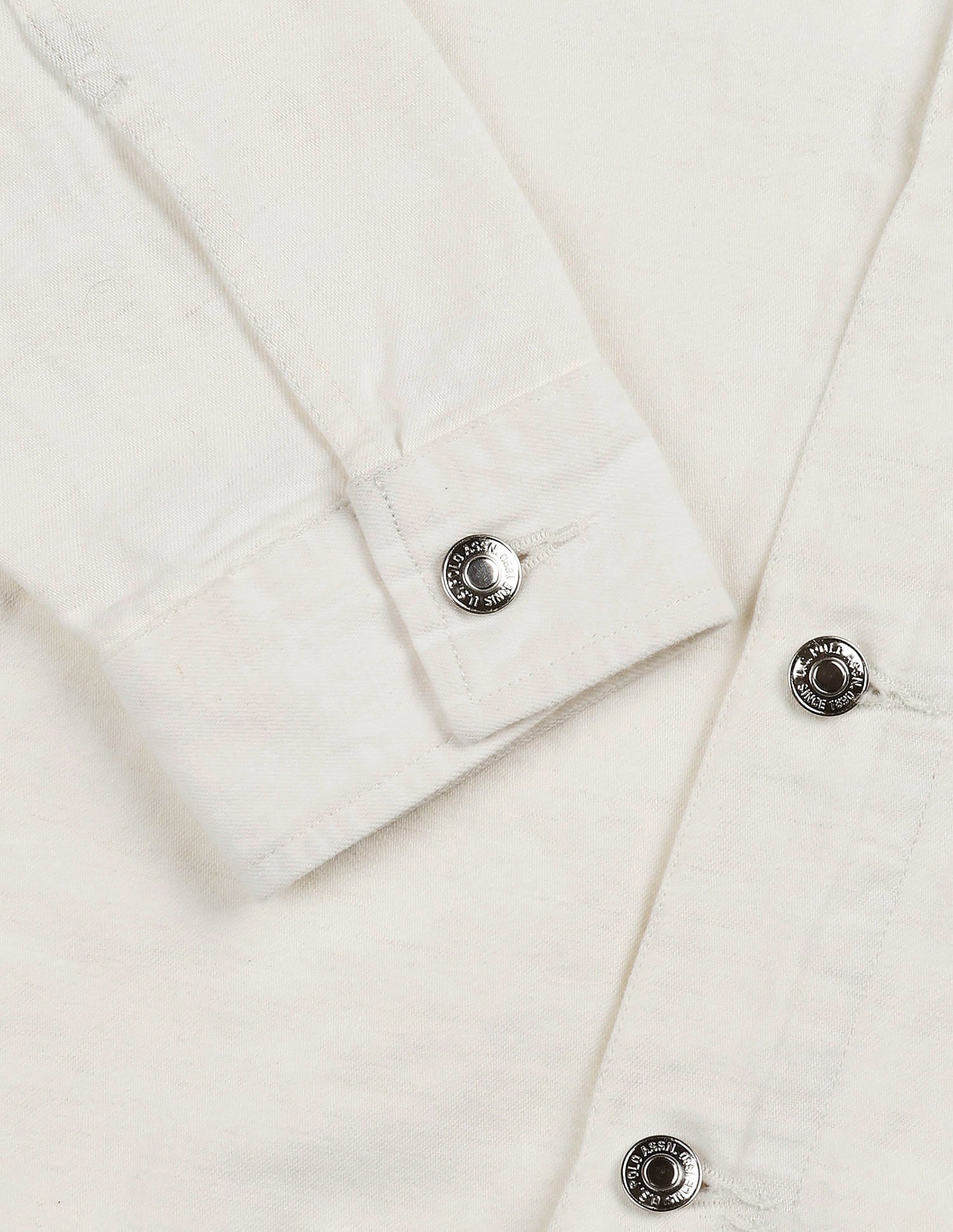 Solid Linen Regular Fit Jacket White - U.S. Polo Assn. India | Large