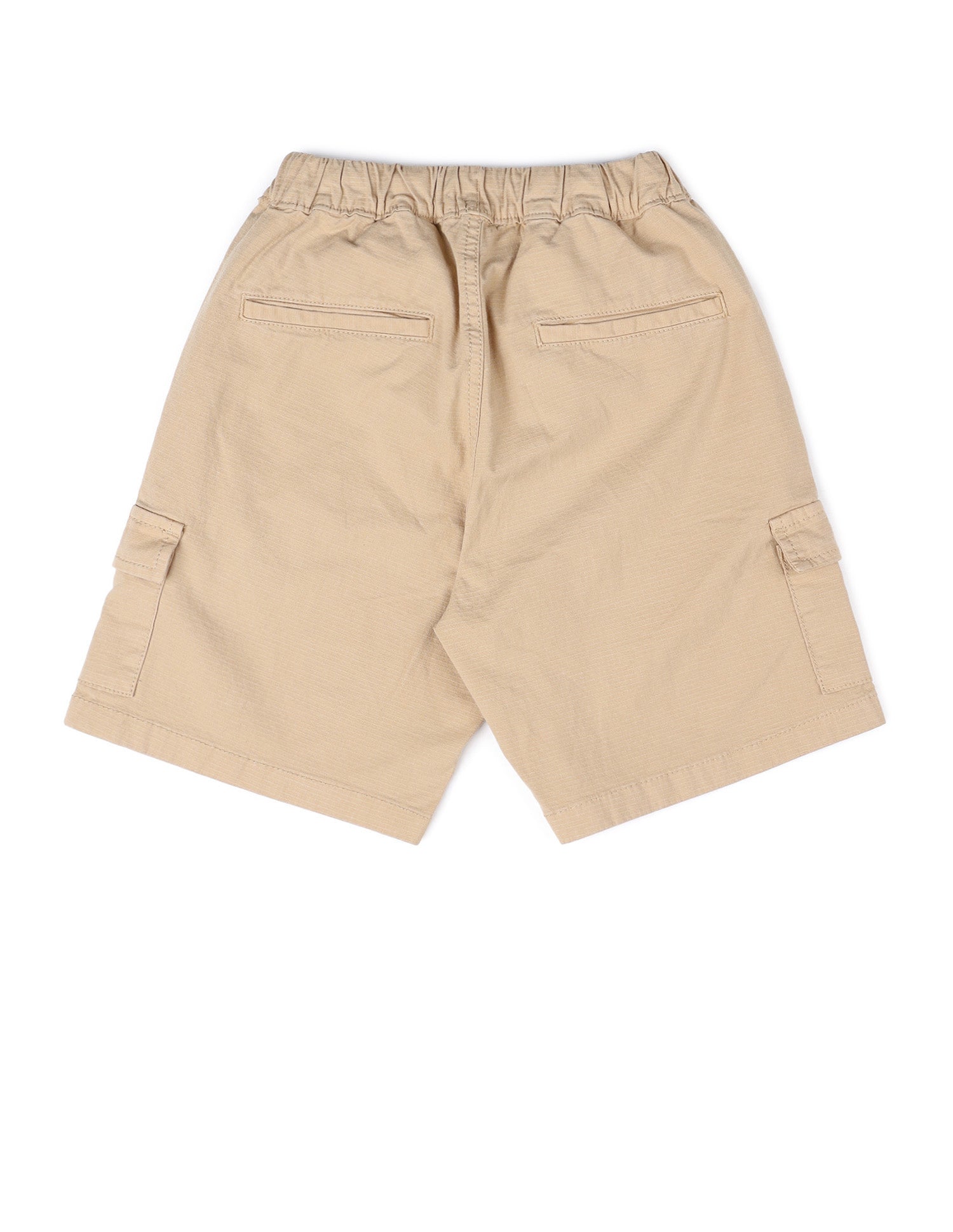 Boys Relaxed Fit Textured Cargo Shorts Beige - U.S. POLO ASSN. | Large
