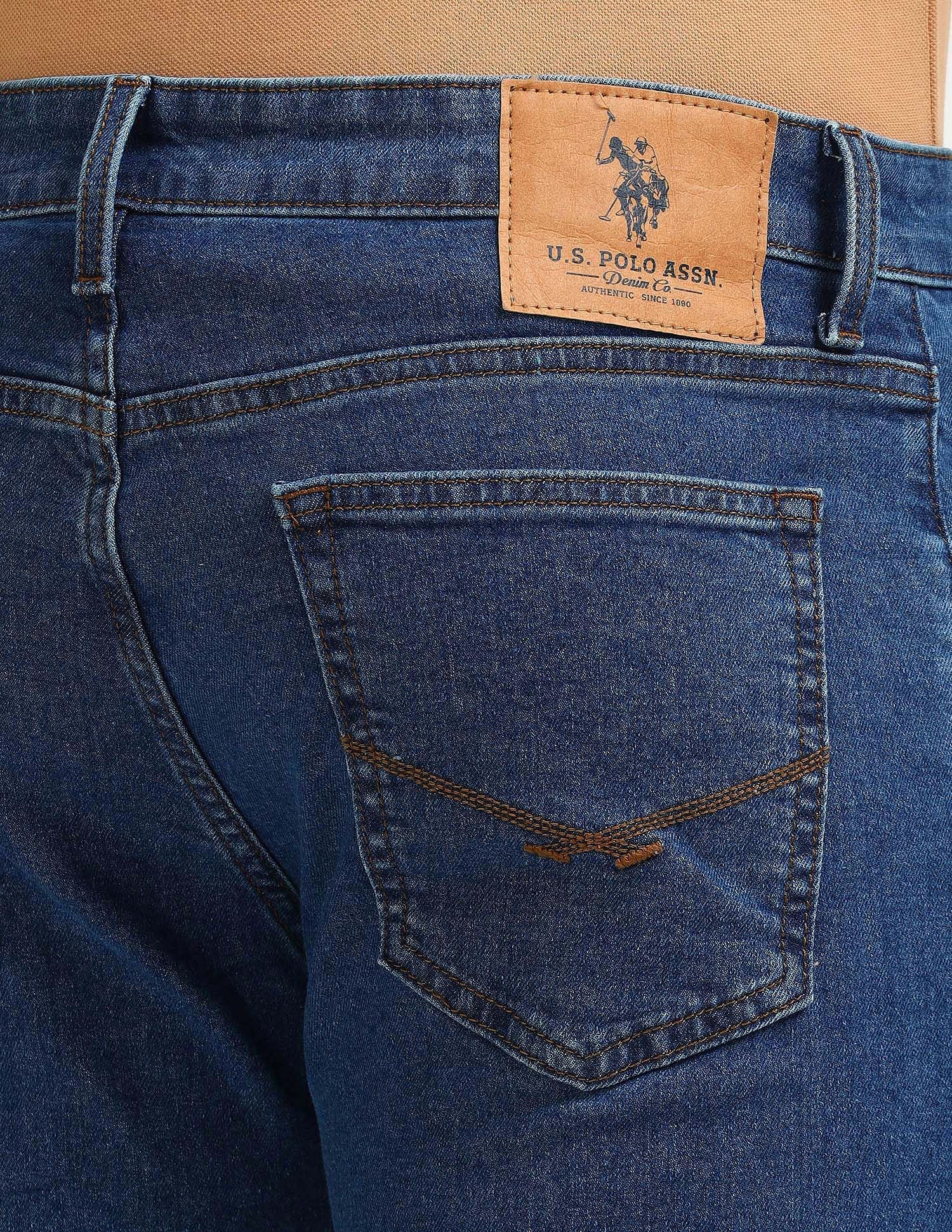 Brandon Slim Tapered Blue Jeans Blue - U.S. Polo Assn. India | Large