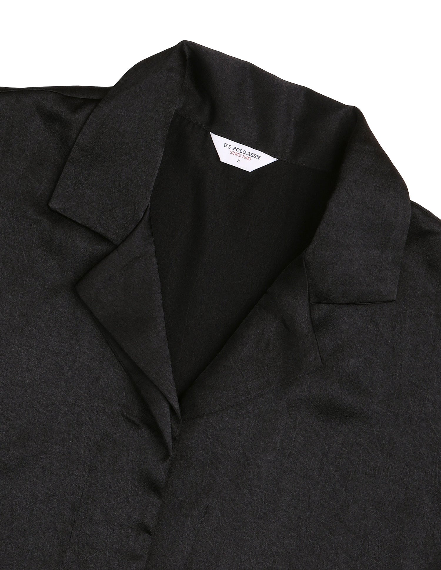 Solid Relaxed Fit Shirt Black - U.S. Polo Assn. India | Large