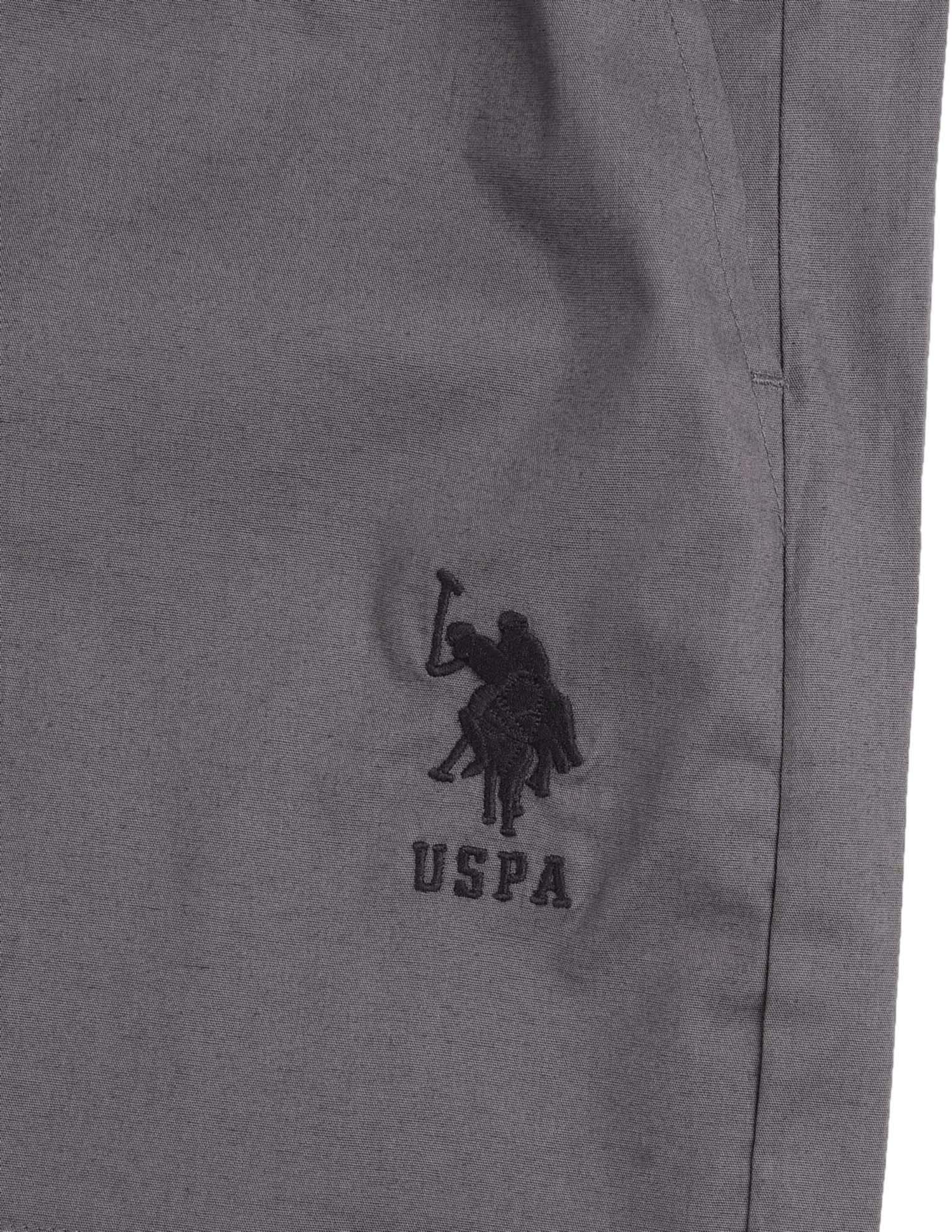 Cotton Stretch Breathable OELP9 Lounge Pants - Pack Of 1 Grey - U.S. POLO ASSN. | Large