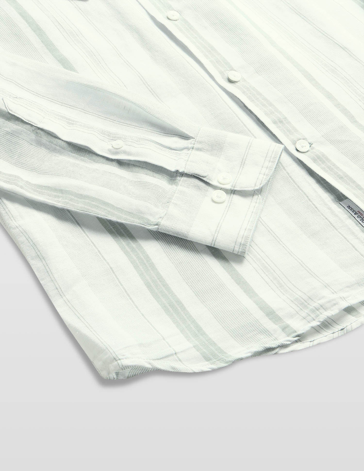 Casa De Campo Vertical Striped Shirt Light Green - U.S. Polo Assn. India | Large