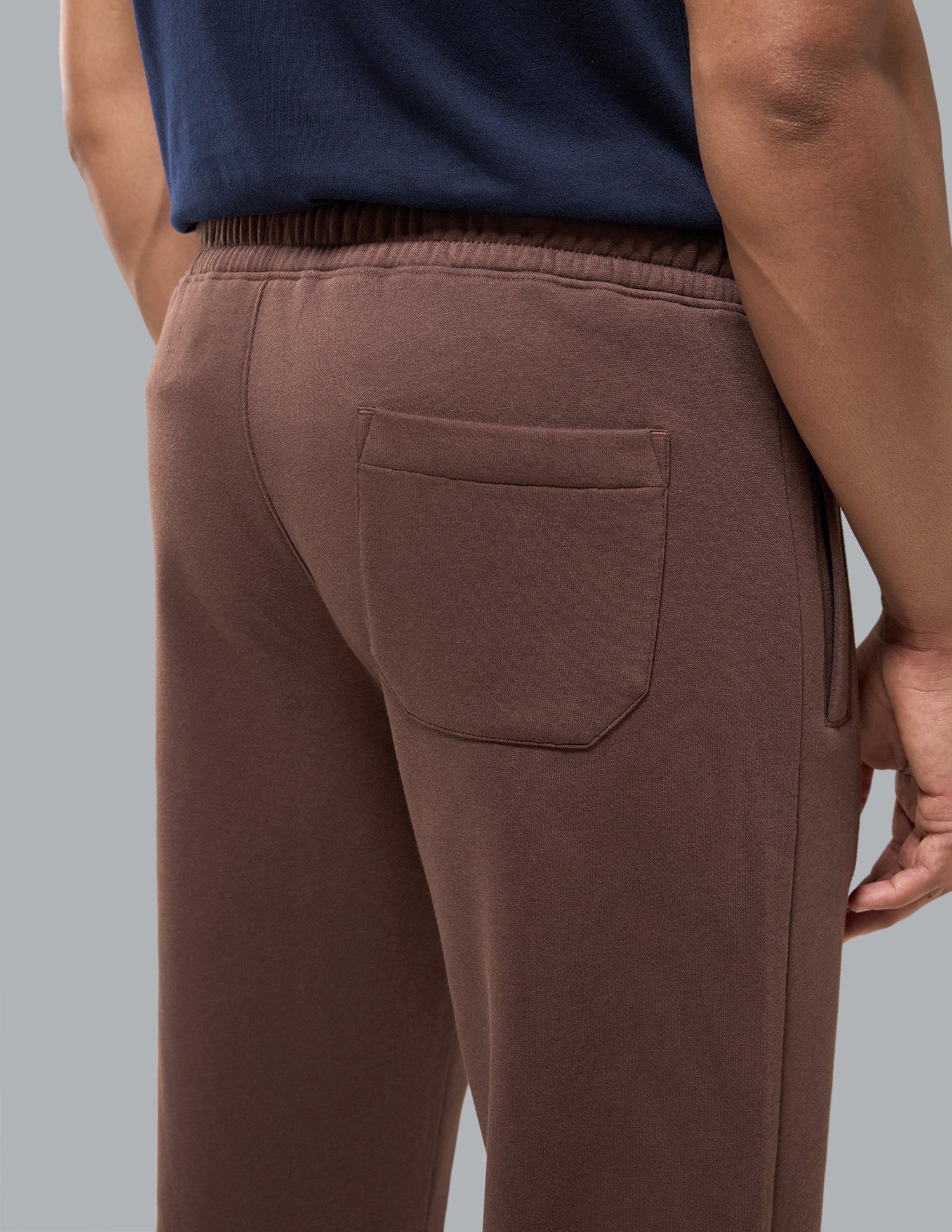 Cotton Fleece Relaxed Fit LR007 Track Pants Dark Brown - U.S. Polo Assn. India | Large