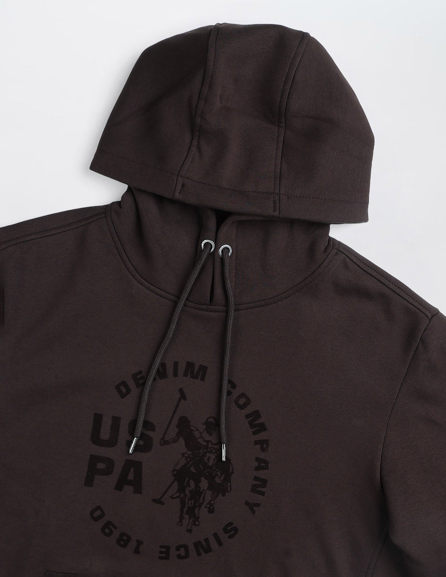 Brand Printed Regular Fit Sweatshirt Dark Brown - U.S. POLO ASSN. | Large