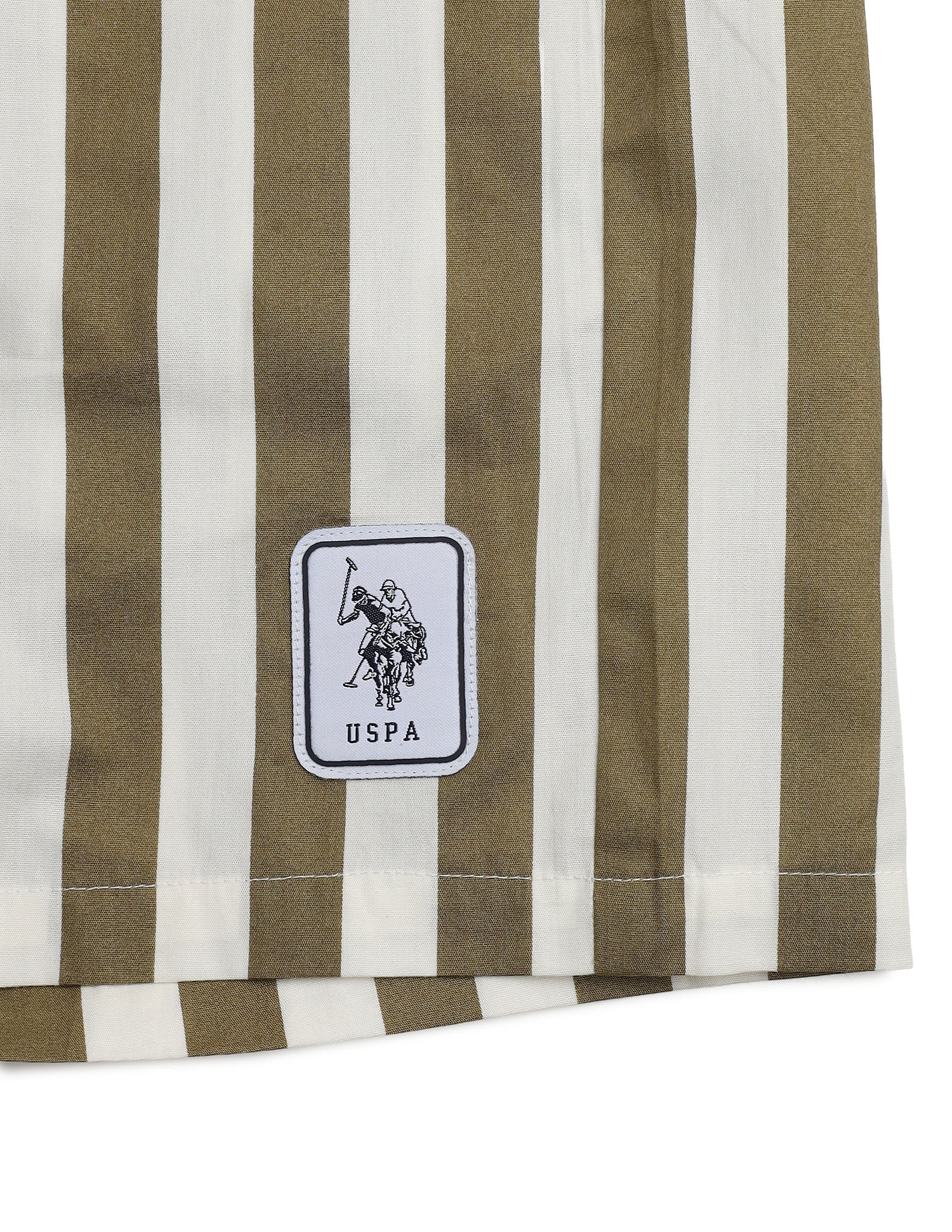 Vertical Striped Pure Cotton OEX15 Boxer Shorts Elmwood - U.S. Polo Assn. India | Large