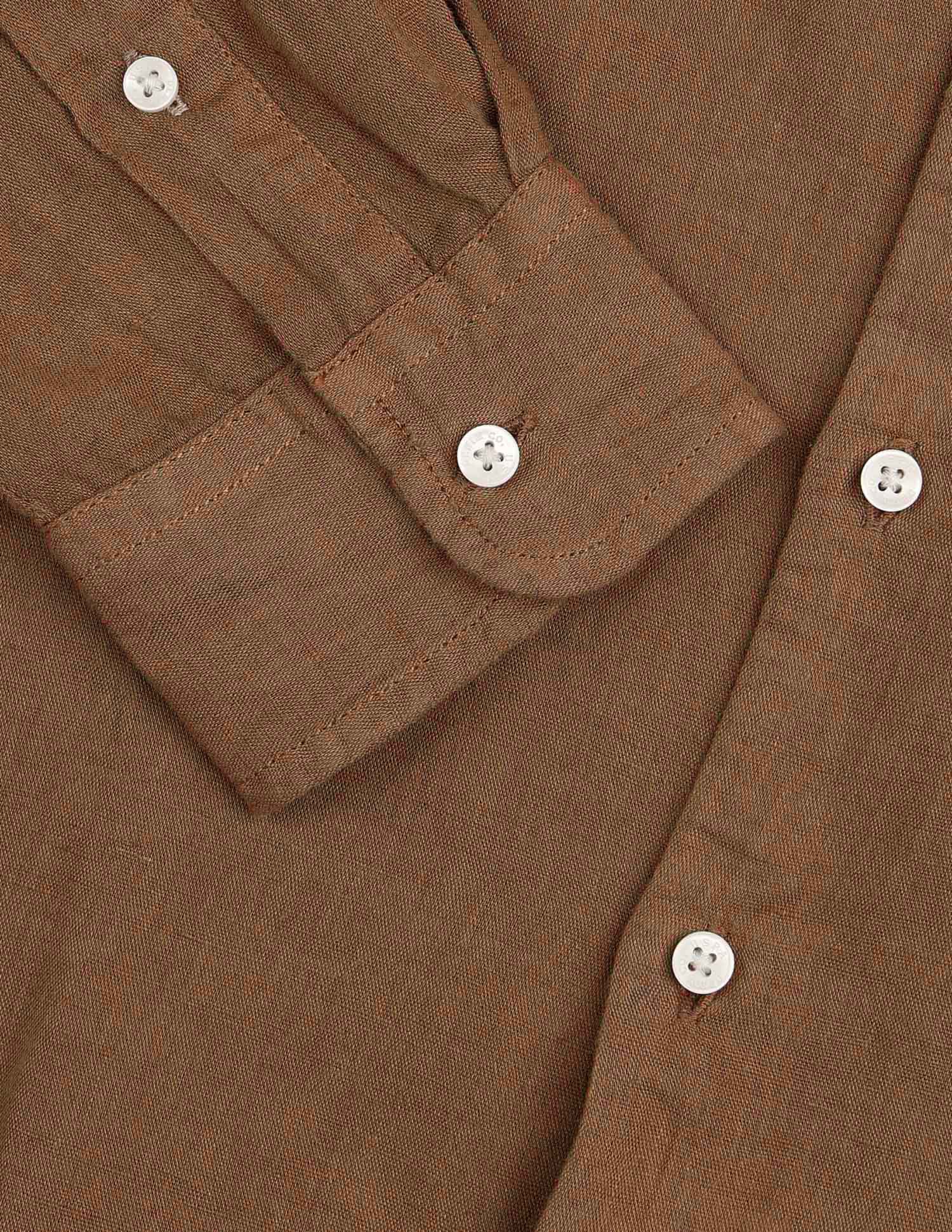 Solid Regular Fit Shirt Khaki - U.S. Polo Assn. India | Large