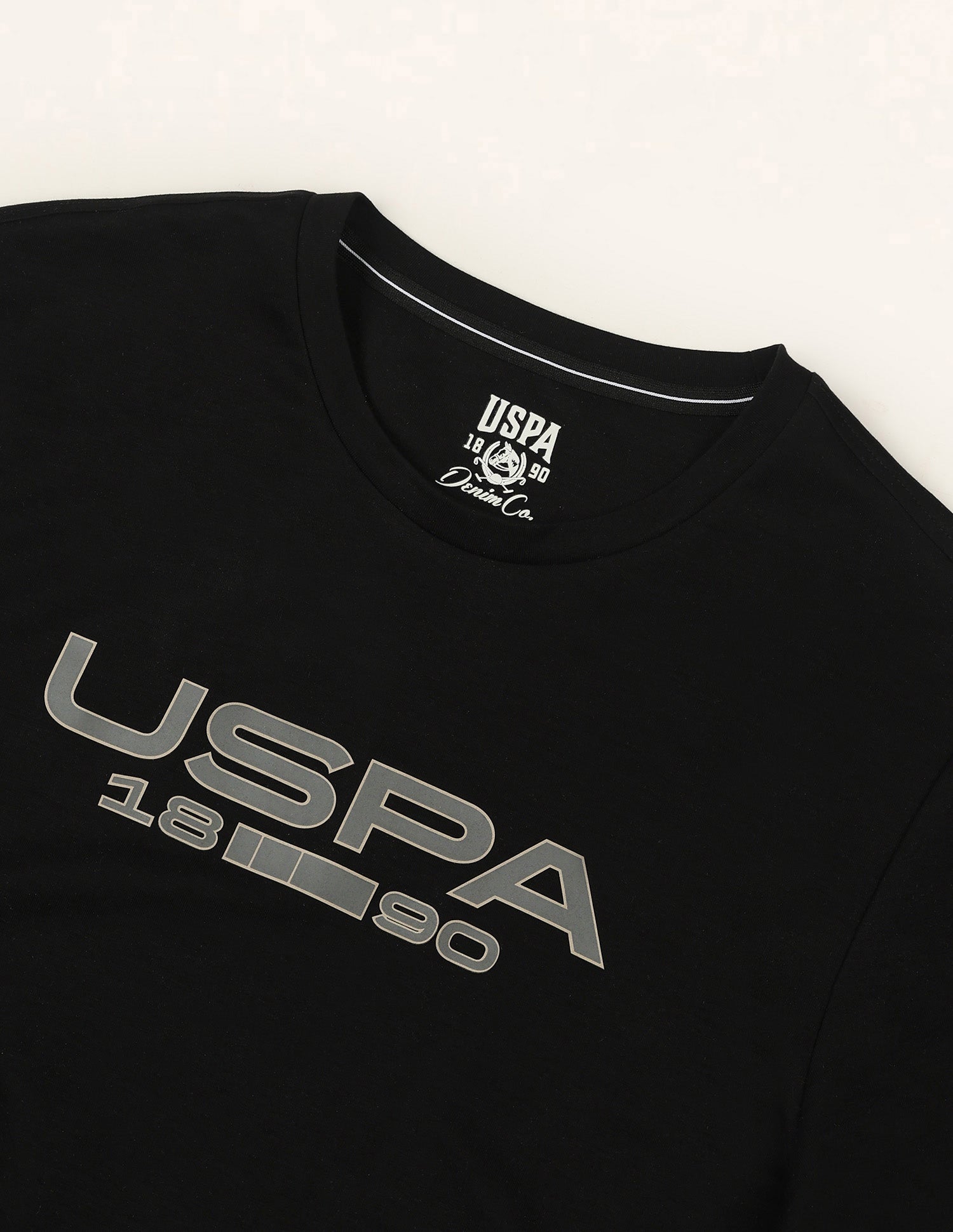 Brand Printed Muscle Fit T-Shirt Black - U.S. POLO ASSN. | Large