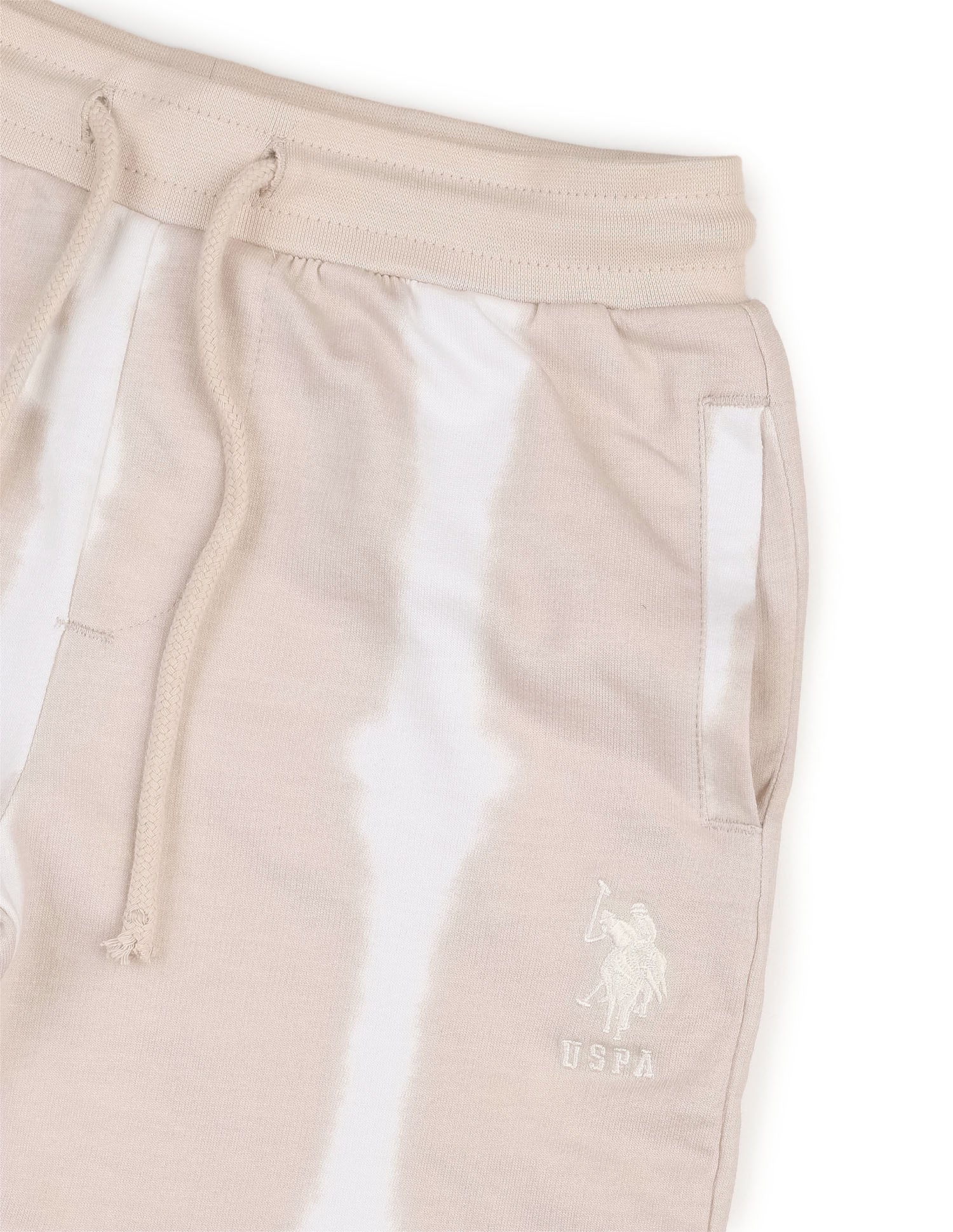 Boys Pure Cotton Dyed Shorts Beige - U.S. POLO ASSN. | Large