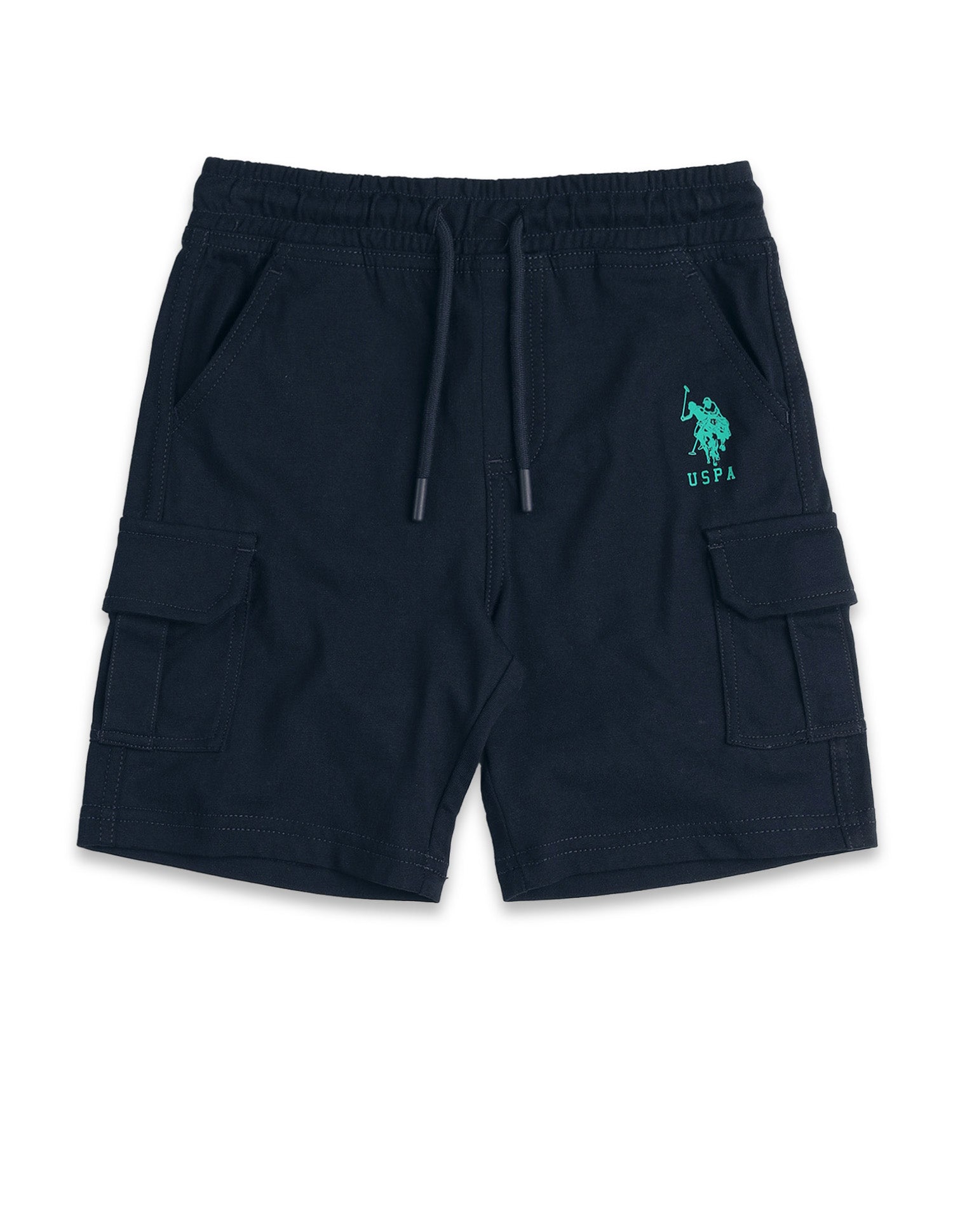 Boys Pure Cotton Solid Shorts Navy - U.S. POLO ASSN. | Large
