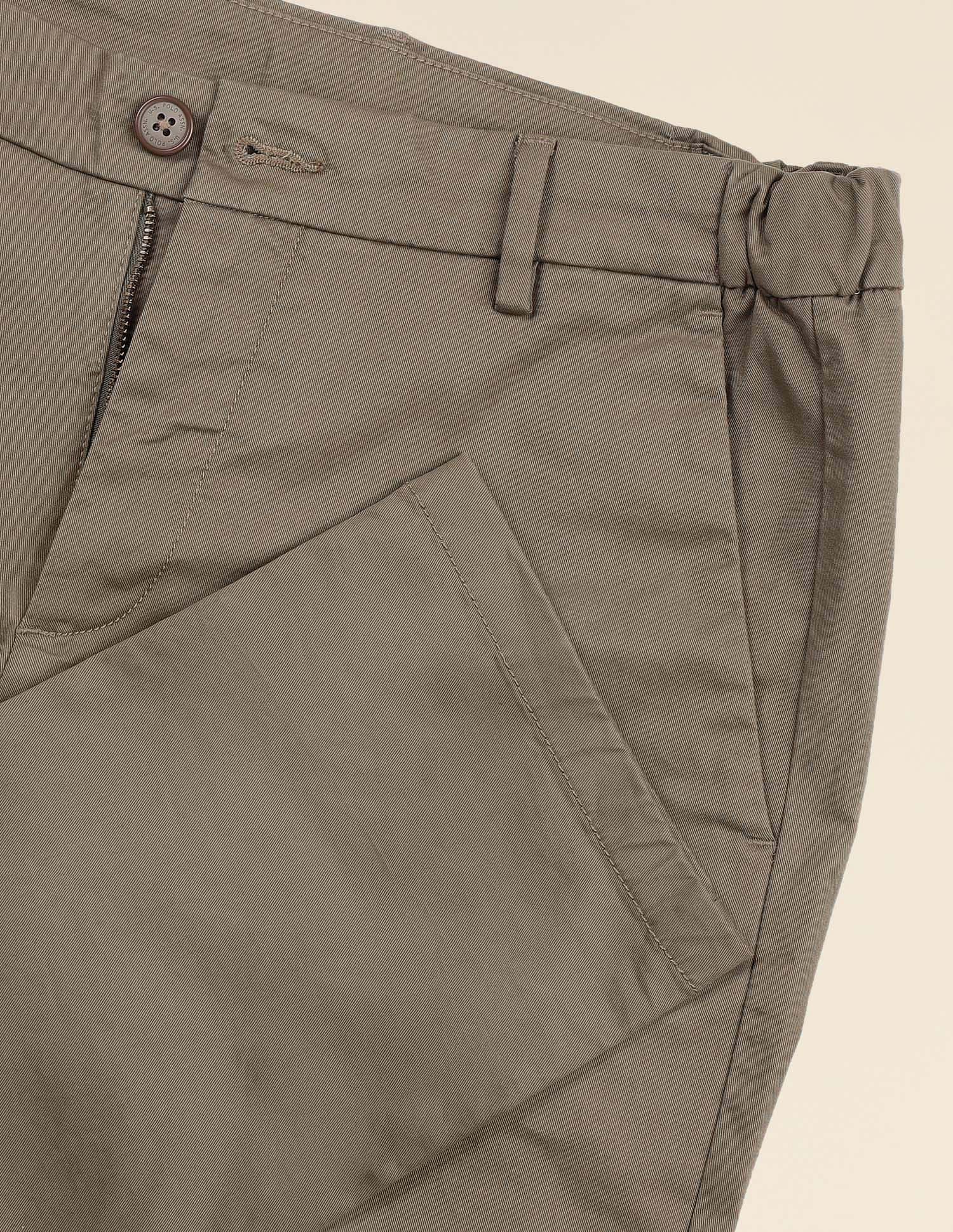 Elasticized Waist Super Slim Fit Trousers Dark Brown - U.S. POLO ASSN. | Large