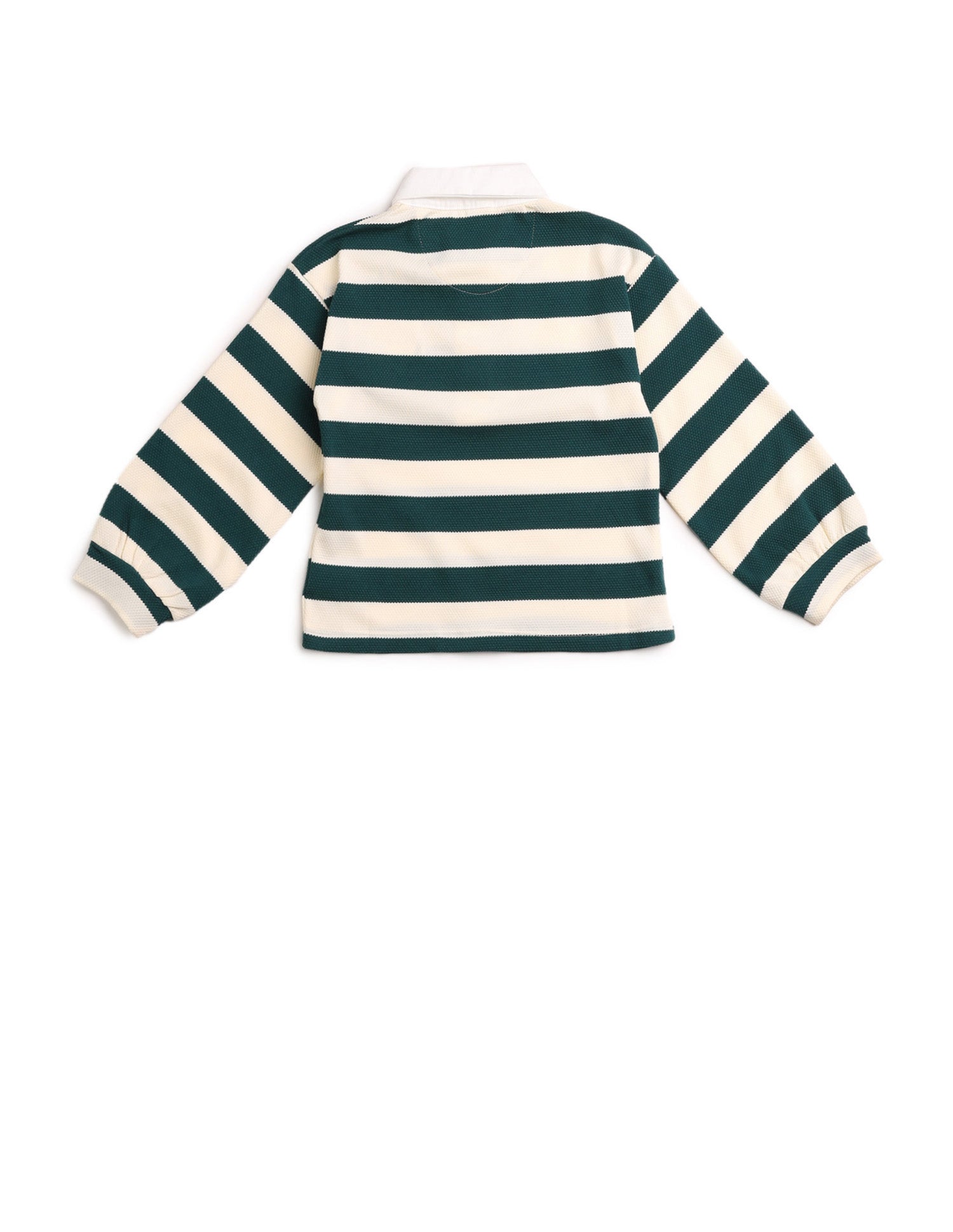 Girls Horizontal Striped Patterned Knit Top Green - U.S. POLO ASSN. | Large