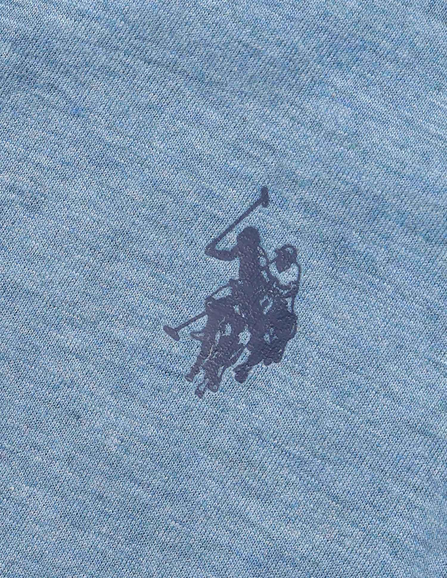 Heathered Comfort Fit PV004 Vest - Pack Of 1 Blue Melange - U.S. POLO ASSN. | Large