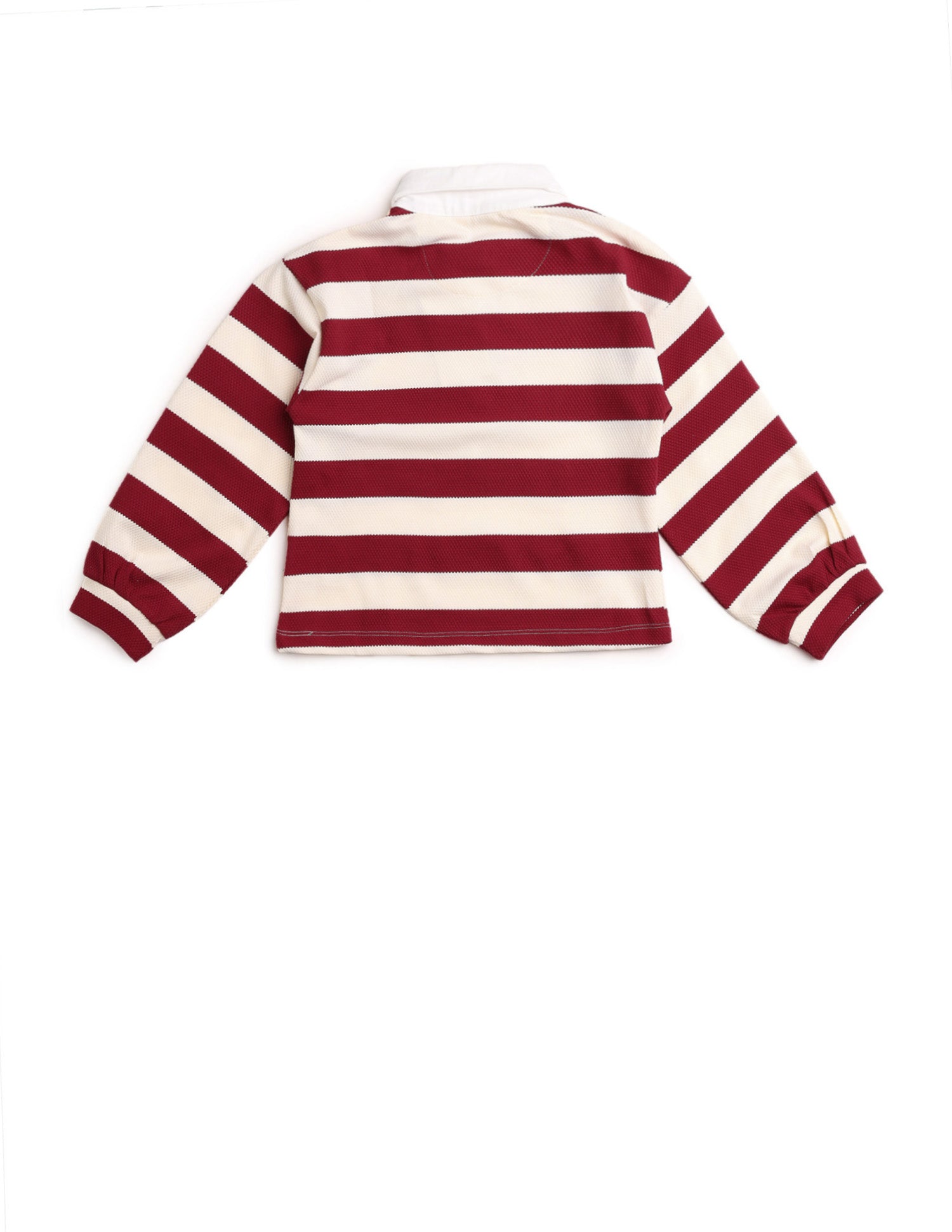 Girls Horizontal Striped Patterned Knit Top Red - U.S. POLO ASSN. | Large