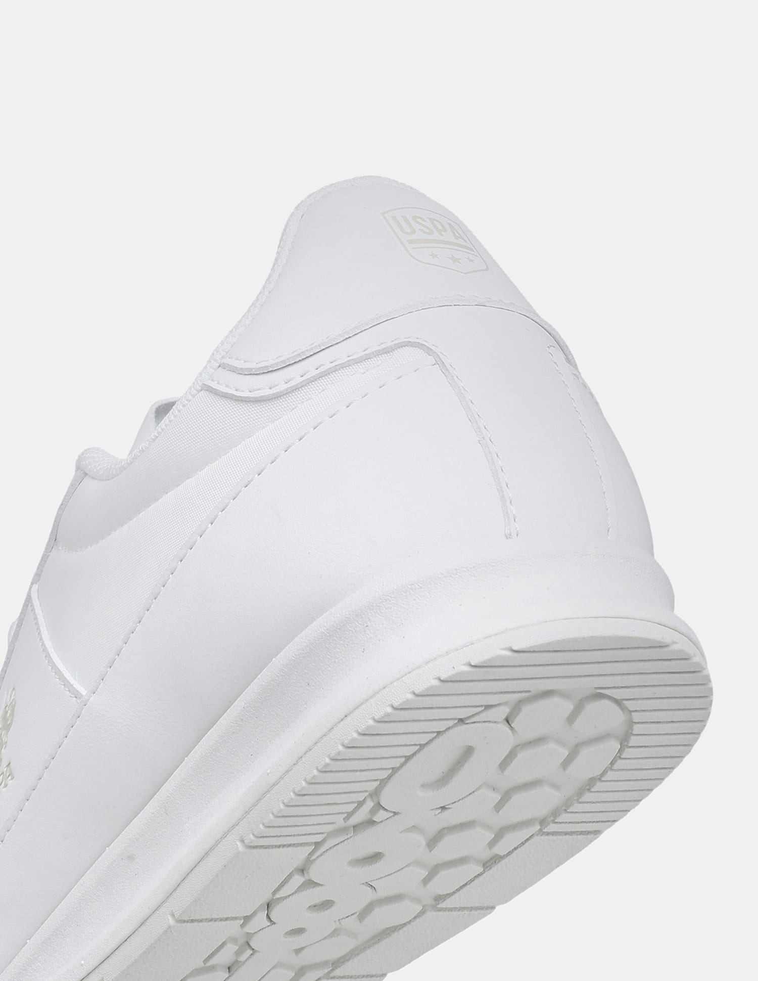 Round Toe Lace Ups Gallop Sneakers White - U.S. Polo Assn. India | Large