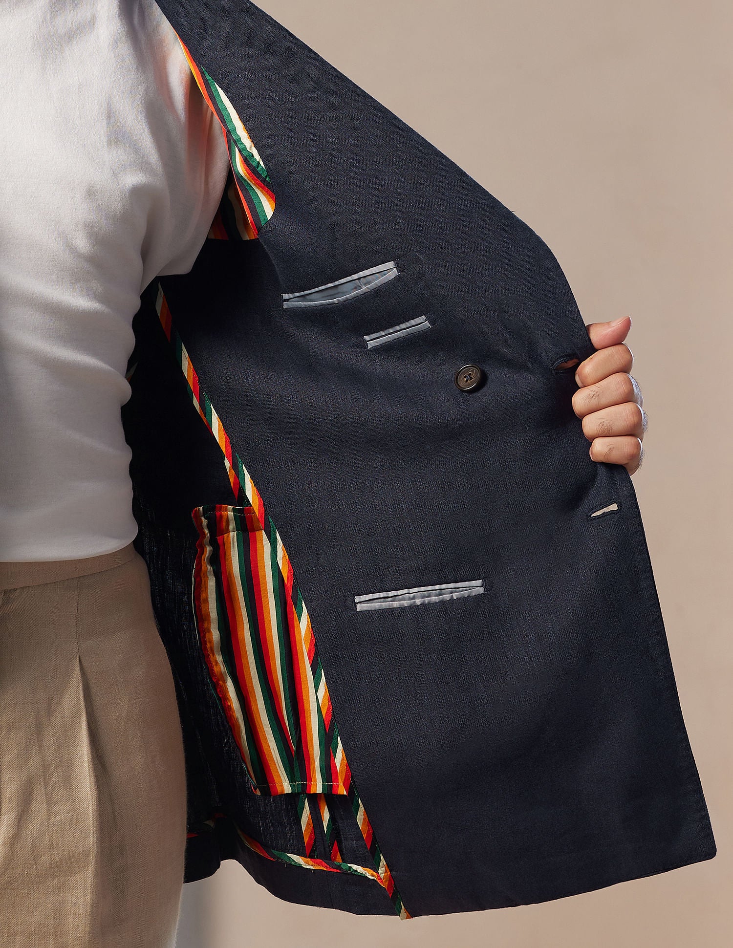 Pacho X Crest Logo Double Breasted Jacket Navy - U.S. POLO ASSN. | Large