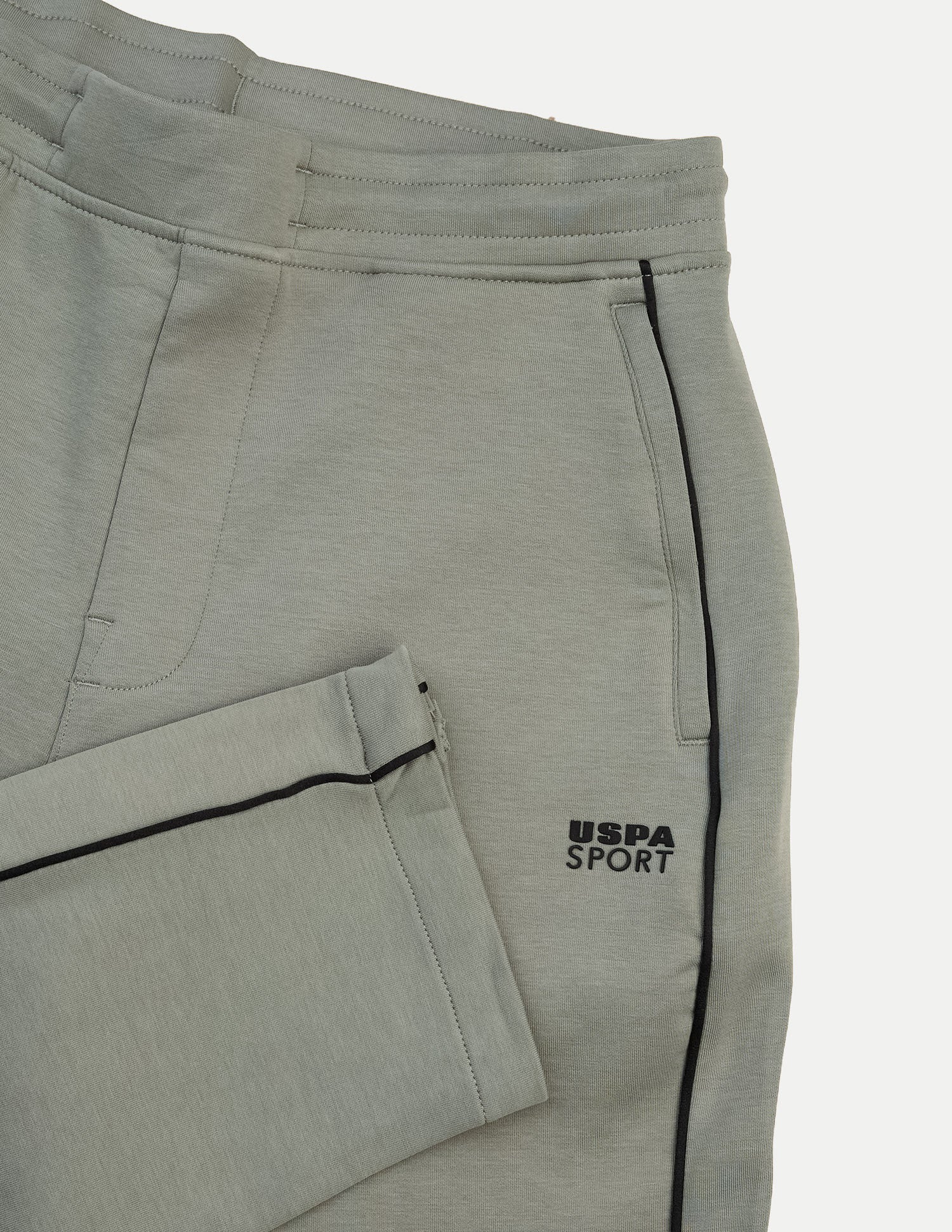 Mid Rise Regular Fit Active Track Pants Light Olive - U.S. Polo Assn. India | Large