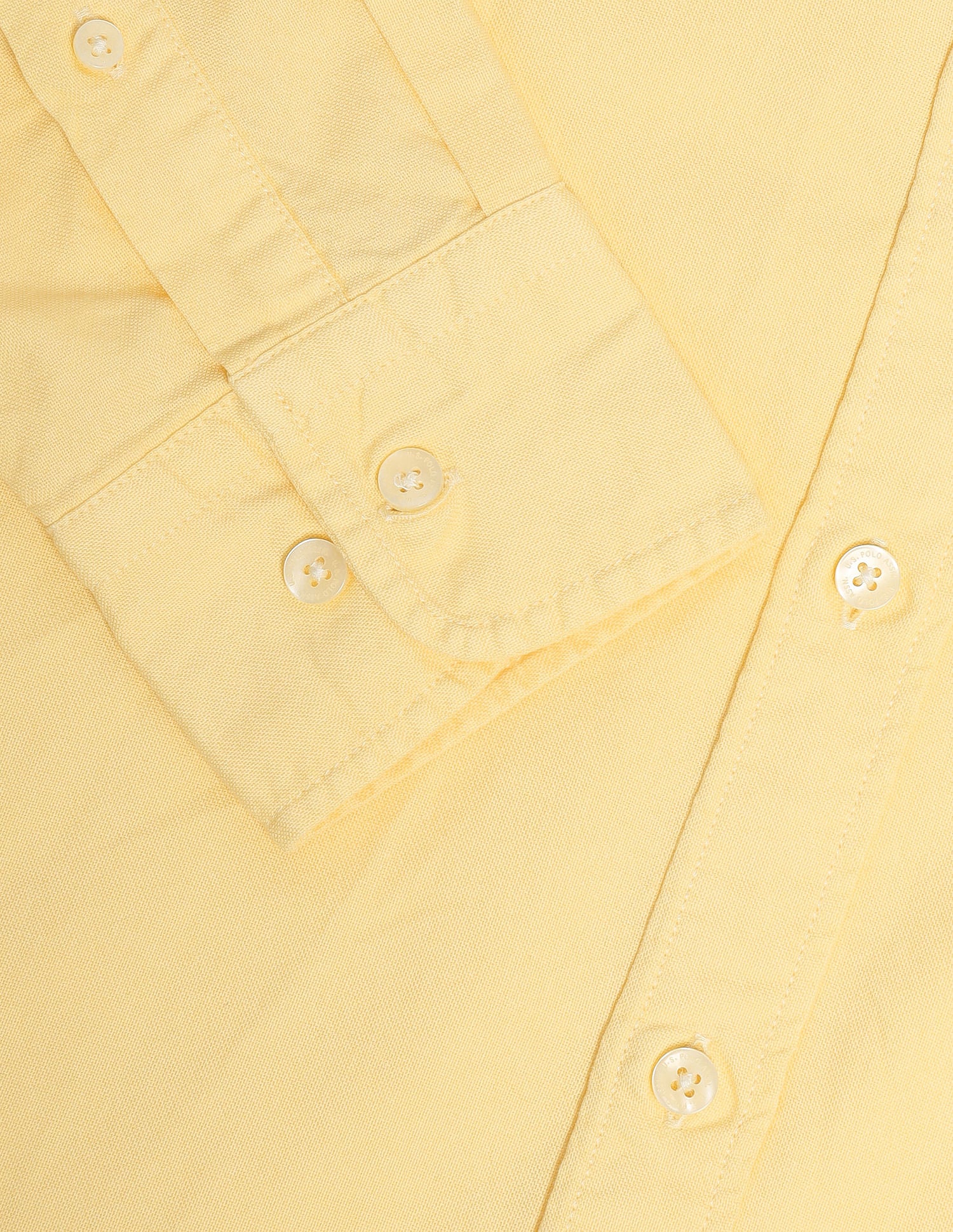 Tailored Fit Solid Shirt Yellow - U.S. Polo Assn. India | Large