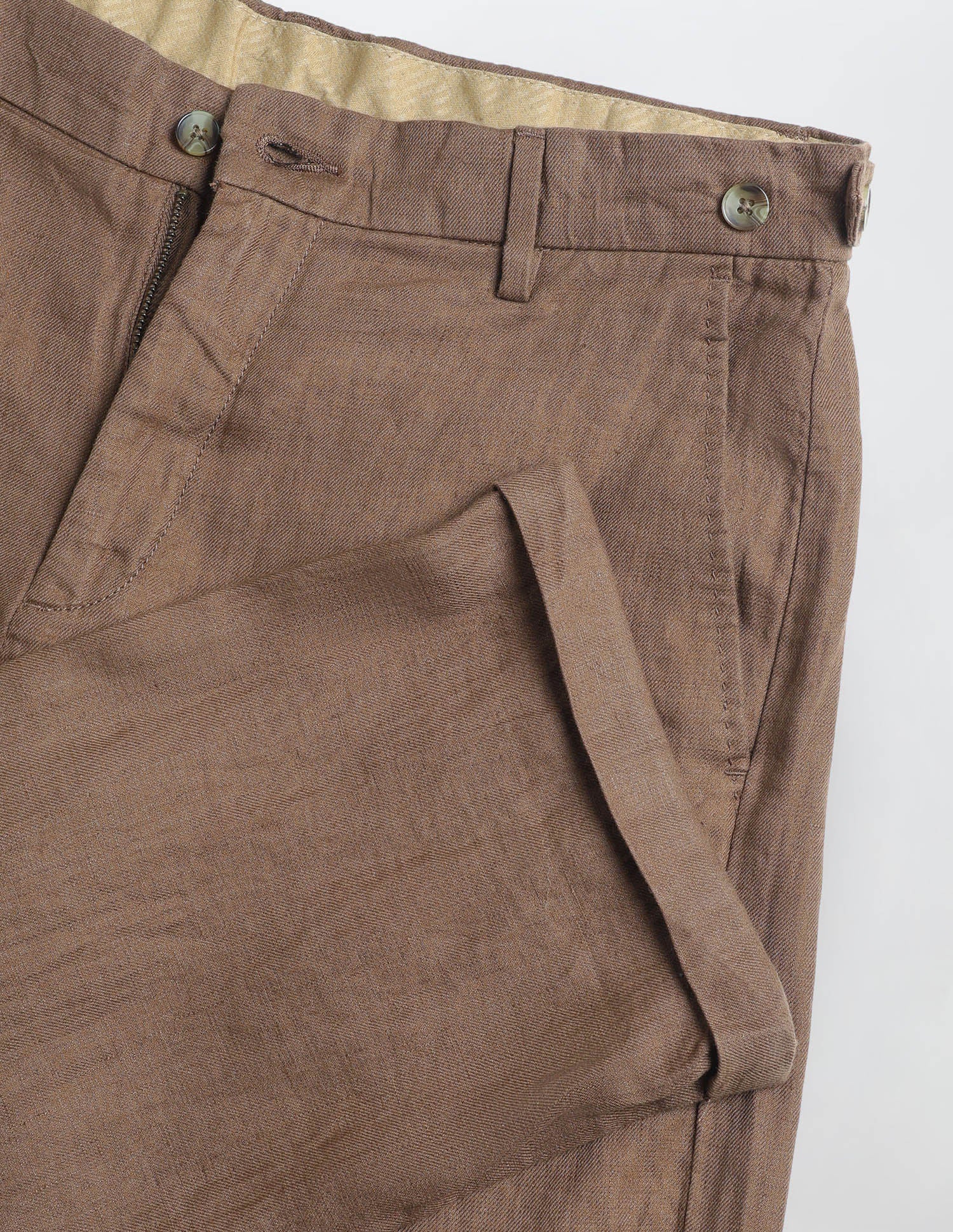 Mid Rise Riley Straight Fit Trousers Brown - U.S. Polo Assn. India | Large