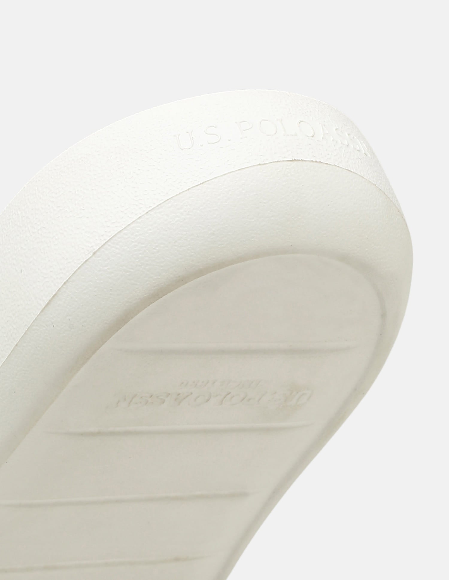 Brand Embossed Luna Sliders Off White - U.S. Polo Assn. India | Large