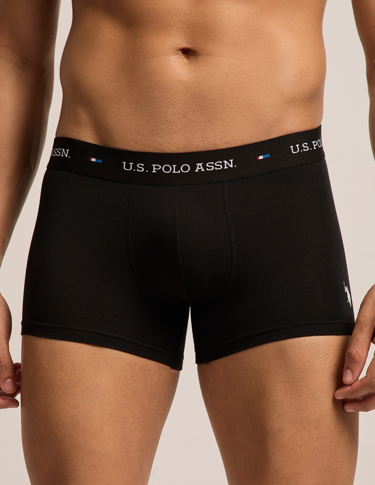 All Day Breathable OET26 Trunks - Pack of 3 Grey|Black|Grey - U.S. Polo Assn. India | Large