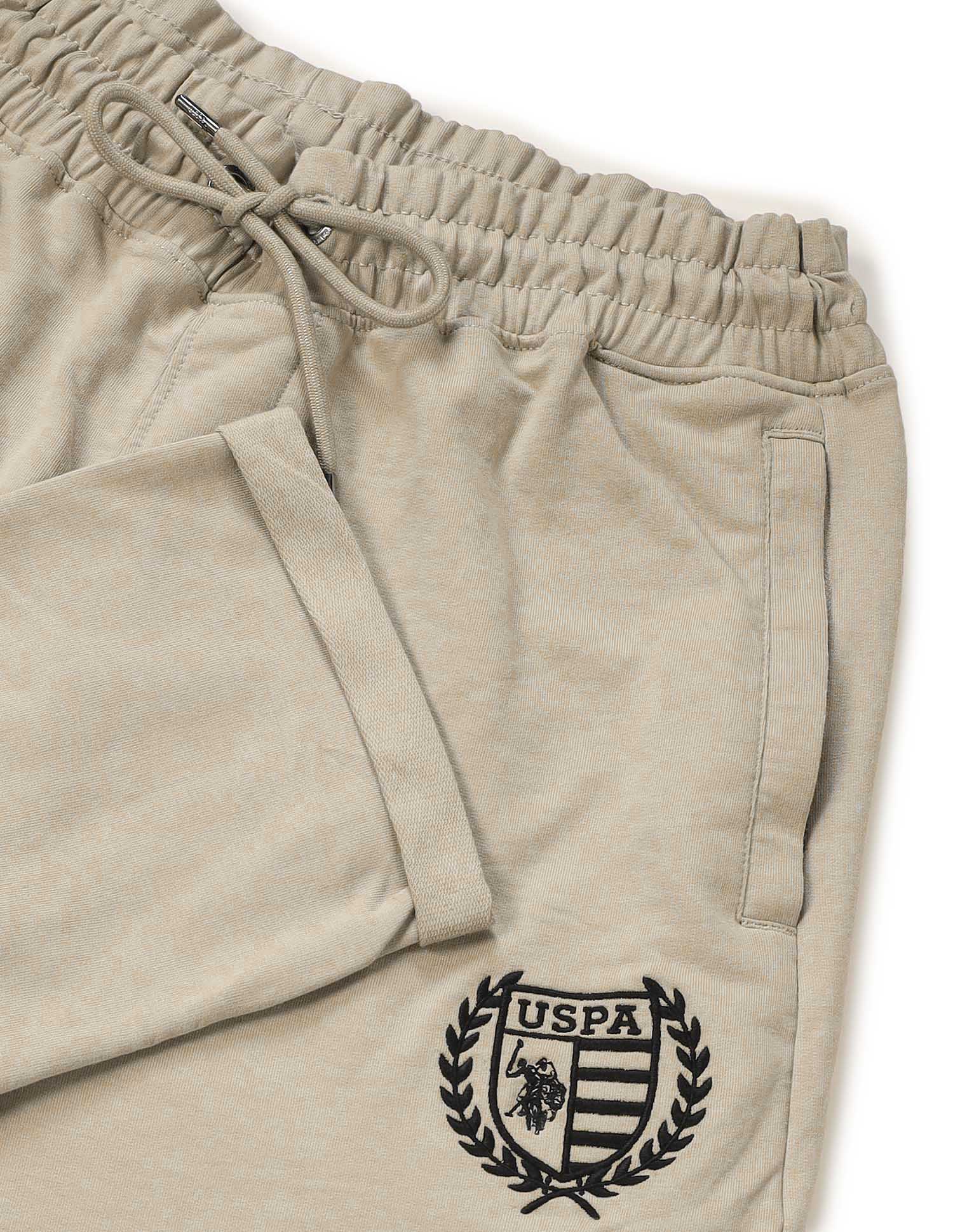 Mid Rise Regular Fit Track Pants Beige - U.S. POLO ASSN. | Large