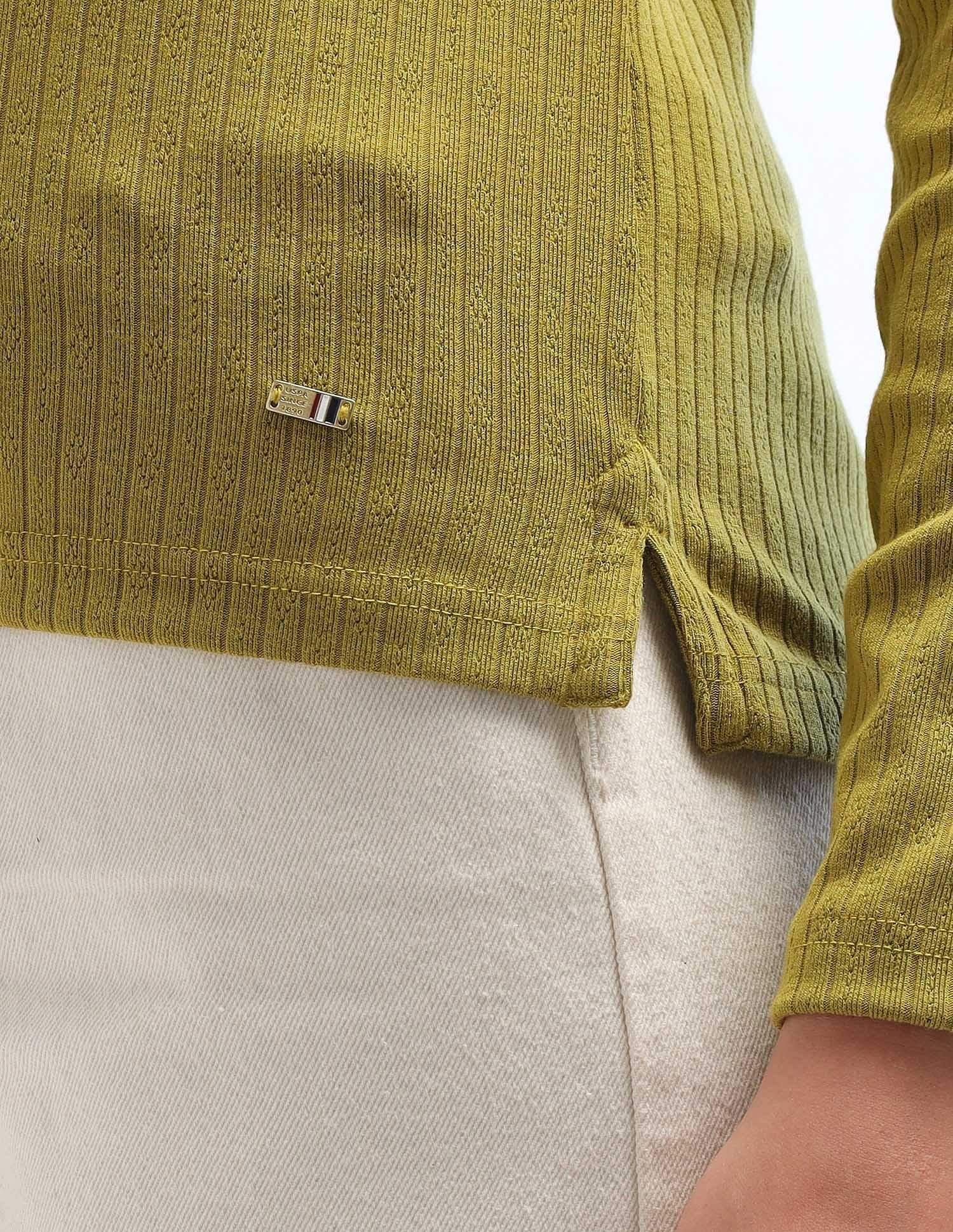 Contrast Collar Regular Polo Shirt Olive - U.S. POLO ASSN. | Large