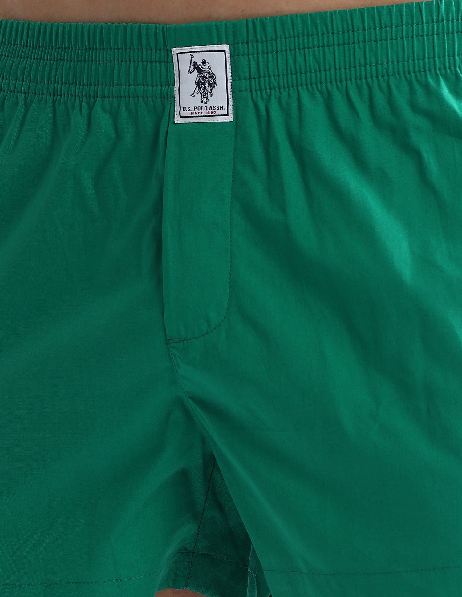 Mid Rise Soft Cotton OEX02 Boxers - Pack Of 2 Green and Blue - U.S. POLO ASSN. | Large