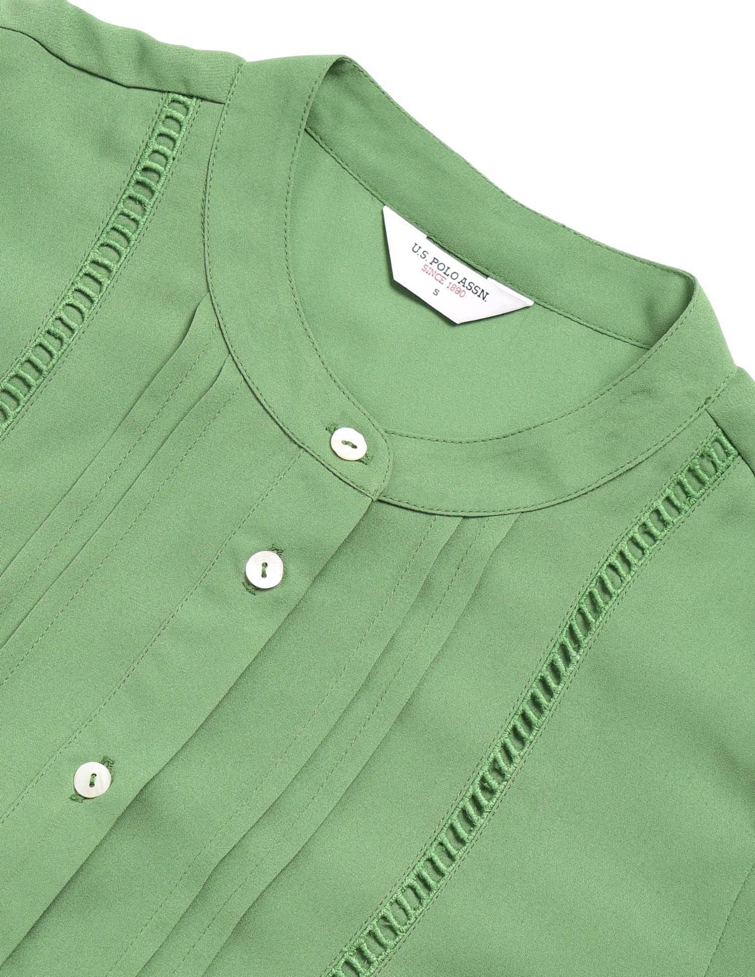 Pleated Solid Top Green - U.S. Polo Assn. India | Large