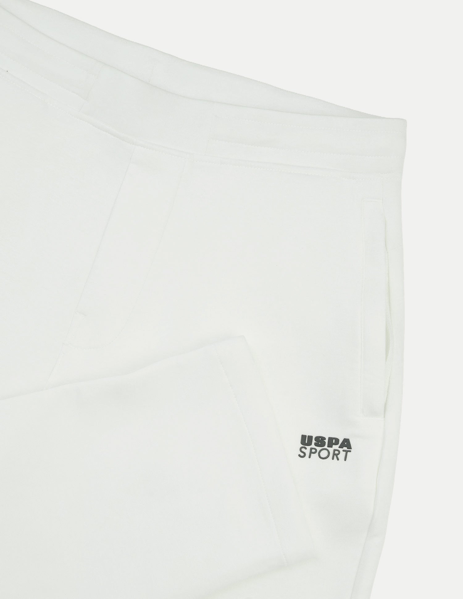 Mid Rise Regular Fit Active Track Pants White - U.S. Polo Assn. India | Large