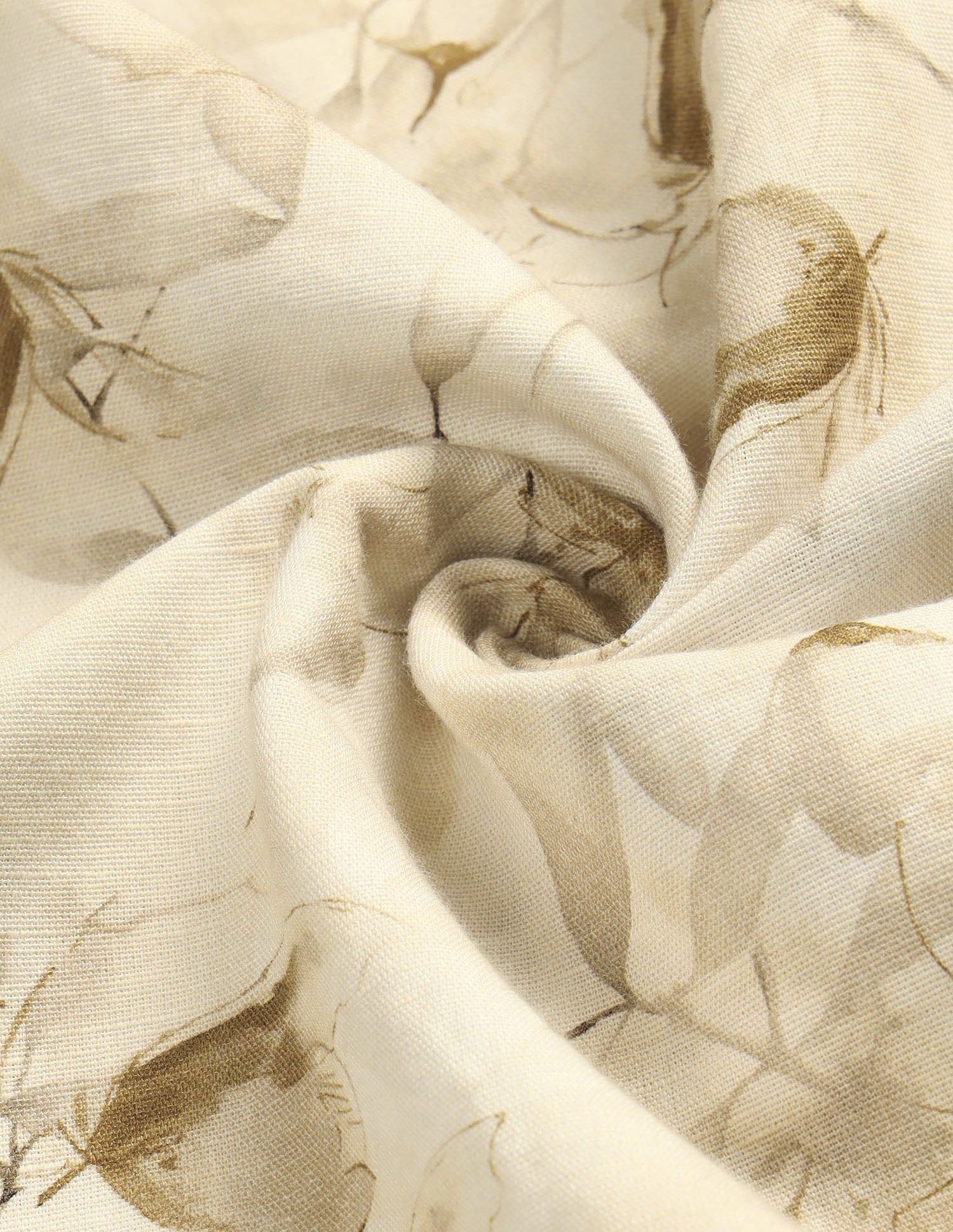 Floral Printed Regular Fit Shirt Beige - U.S. Polo Assn. India | Large