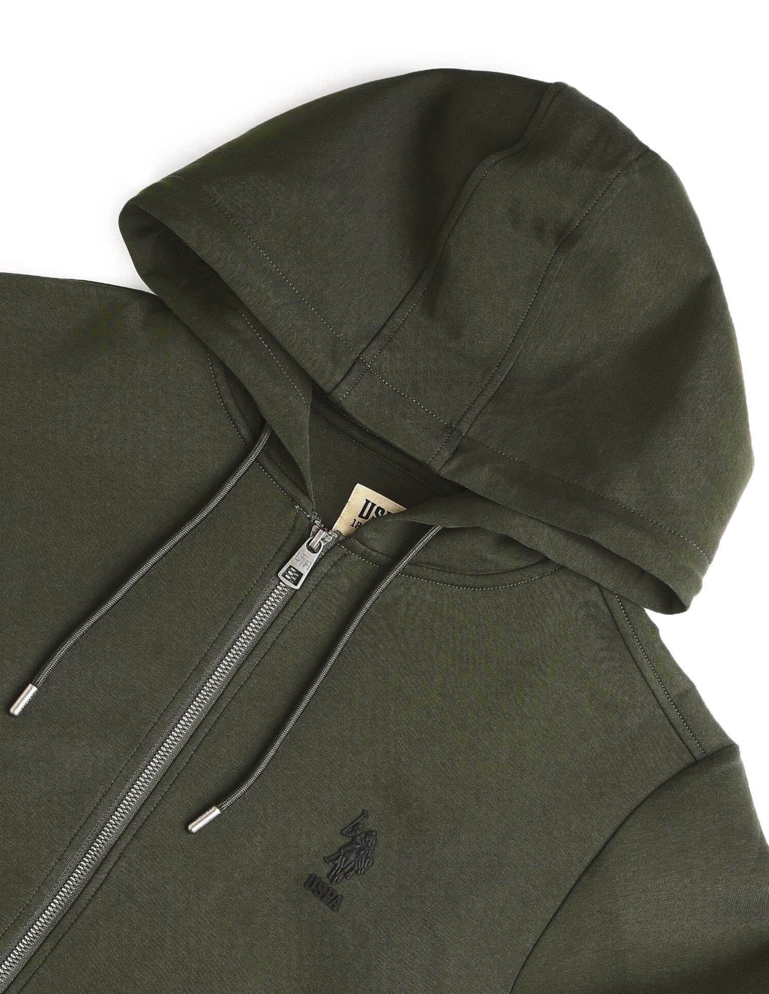 Solid Legend Of Horseshoe Sweatshirt Olive - U.S. POLO ASSN. | Large