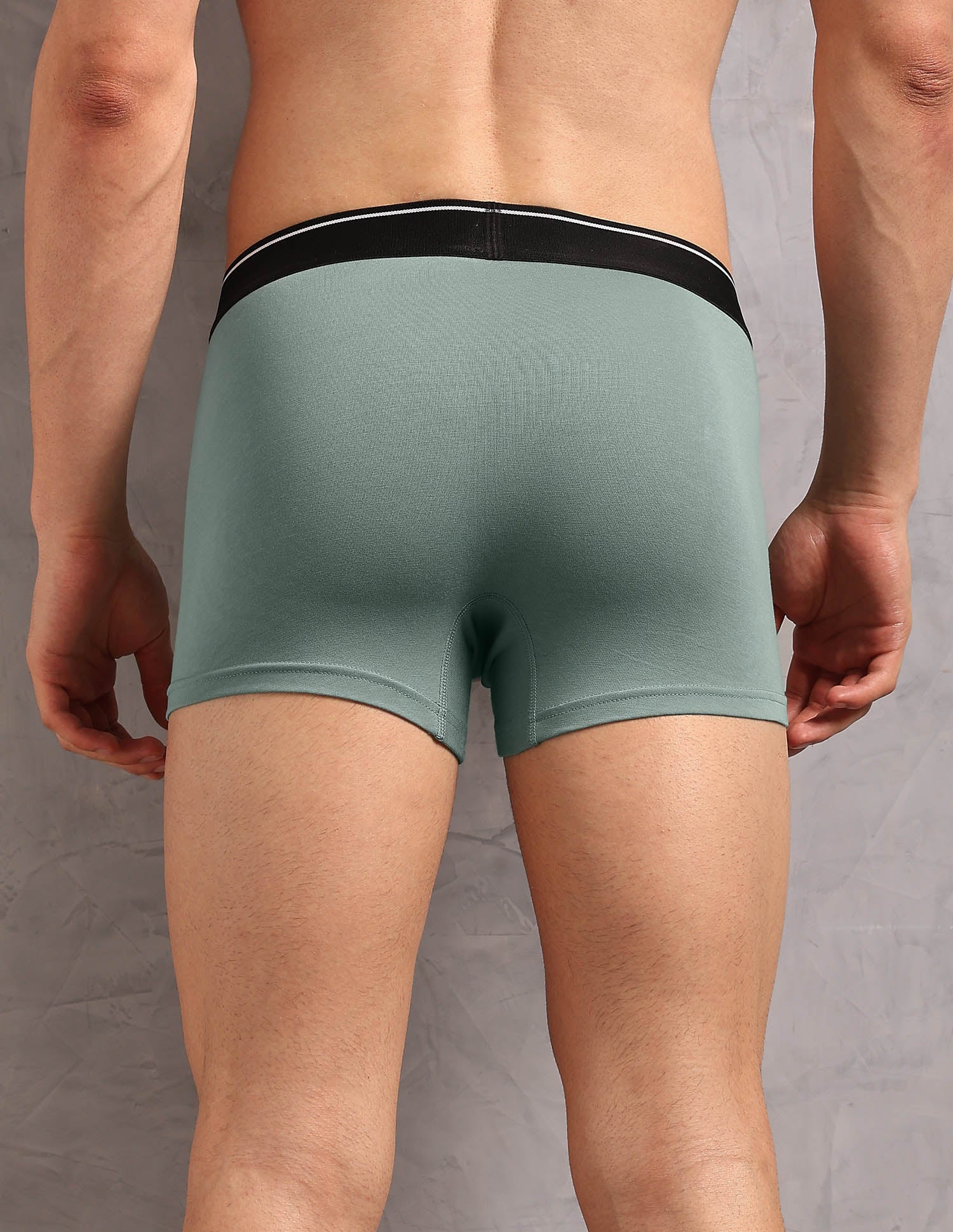 Cotton Stretch Breathable OET18 Trunks - Pack Of 2 Uspa Black and Chinon Green - U.S. POLO ASSN. | Large