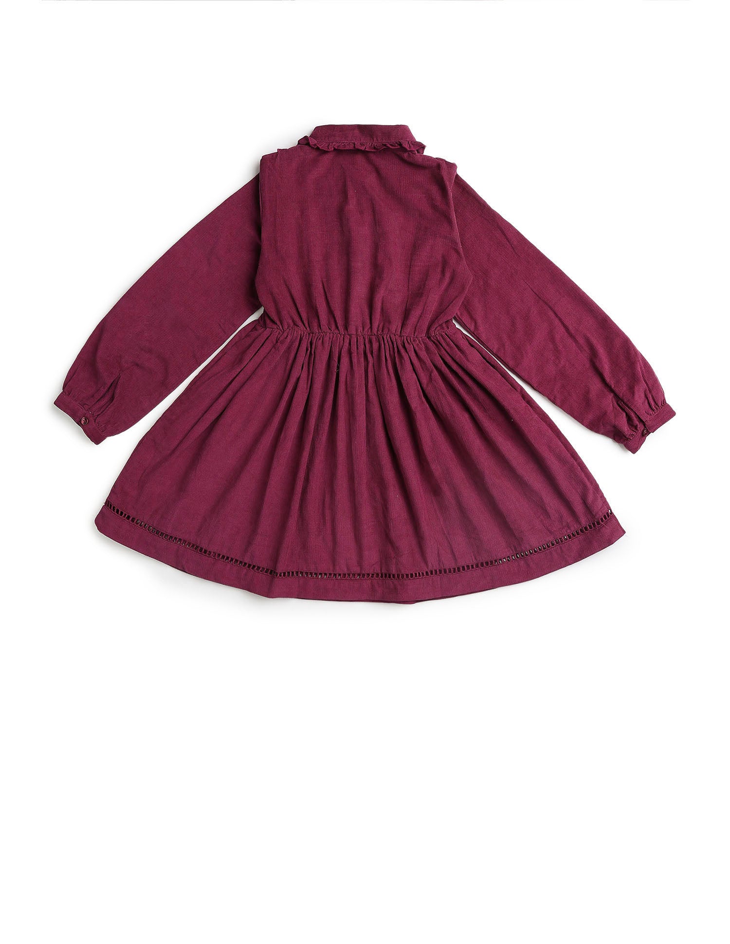 Girls Solid Shirt Dress Dark Pink - U.S. POLO ASSN. | Large