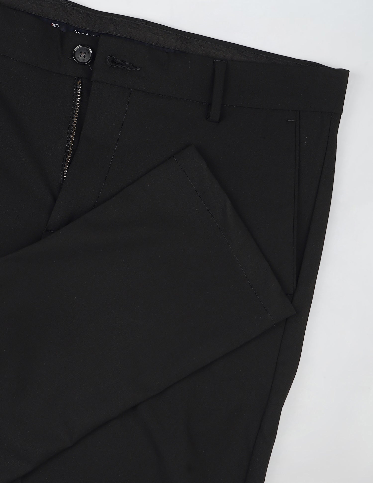 Mid Rise Slim Fit Trousers Black - U.S. POLO ASSN. | Large