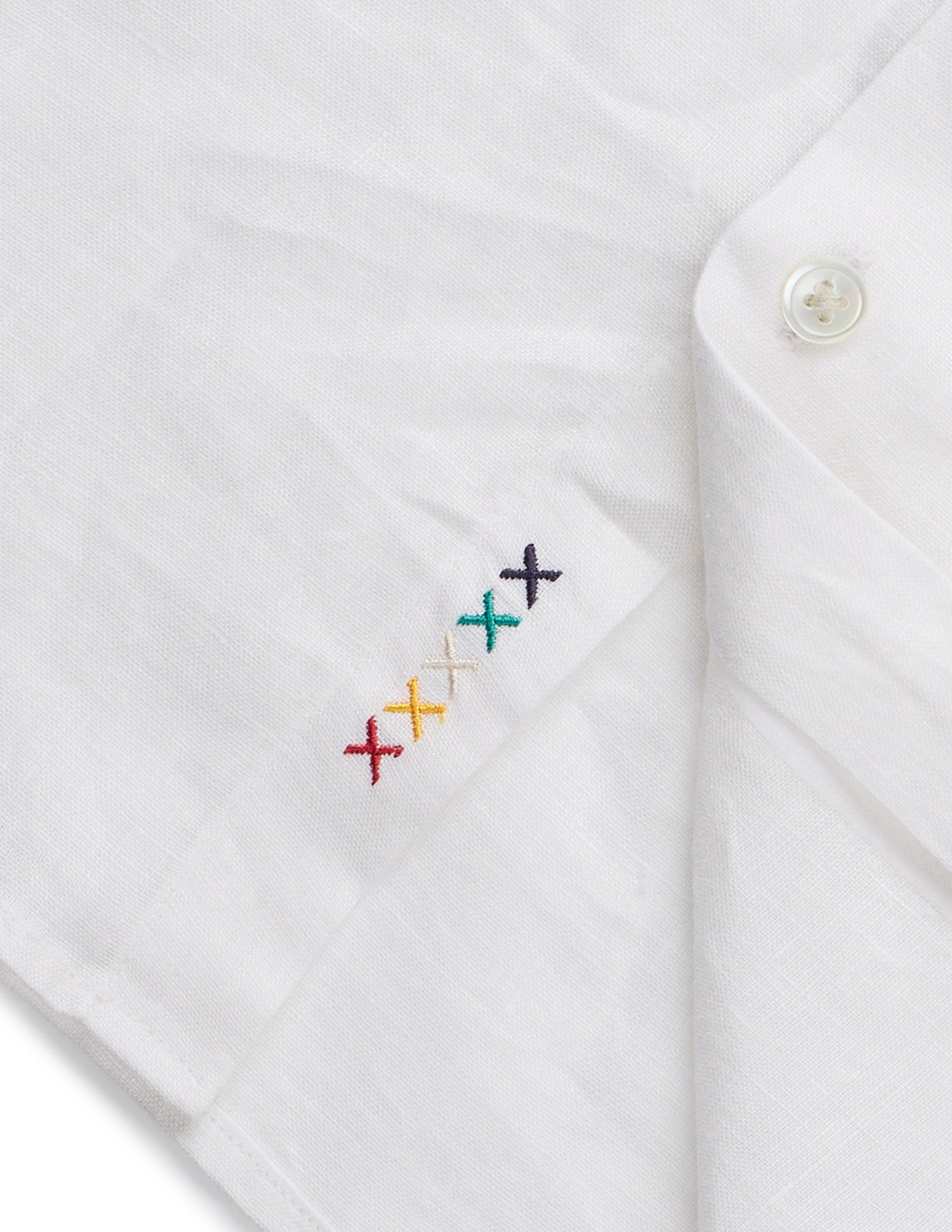 Pacho X Tailored Fit Pure Linen Shirt White - U.S. Polo Assn. India | Large