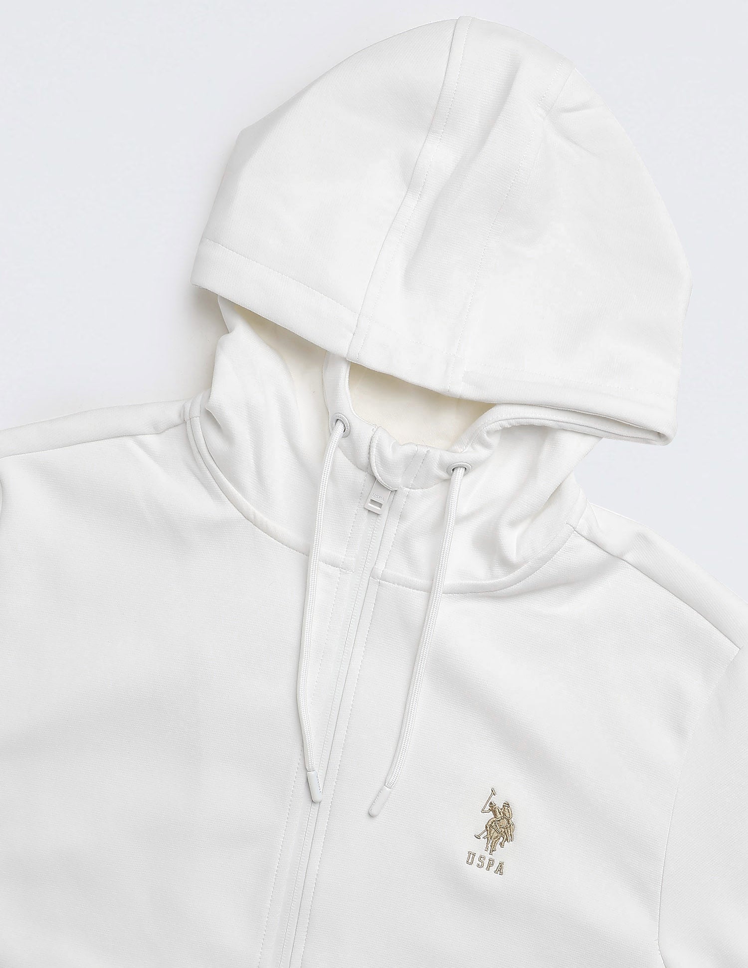 Solid Regular Fit Sweatshirt Off White - U.S. POLO ASSN. | Large