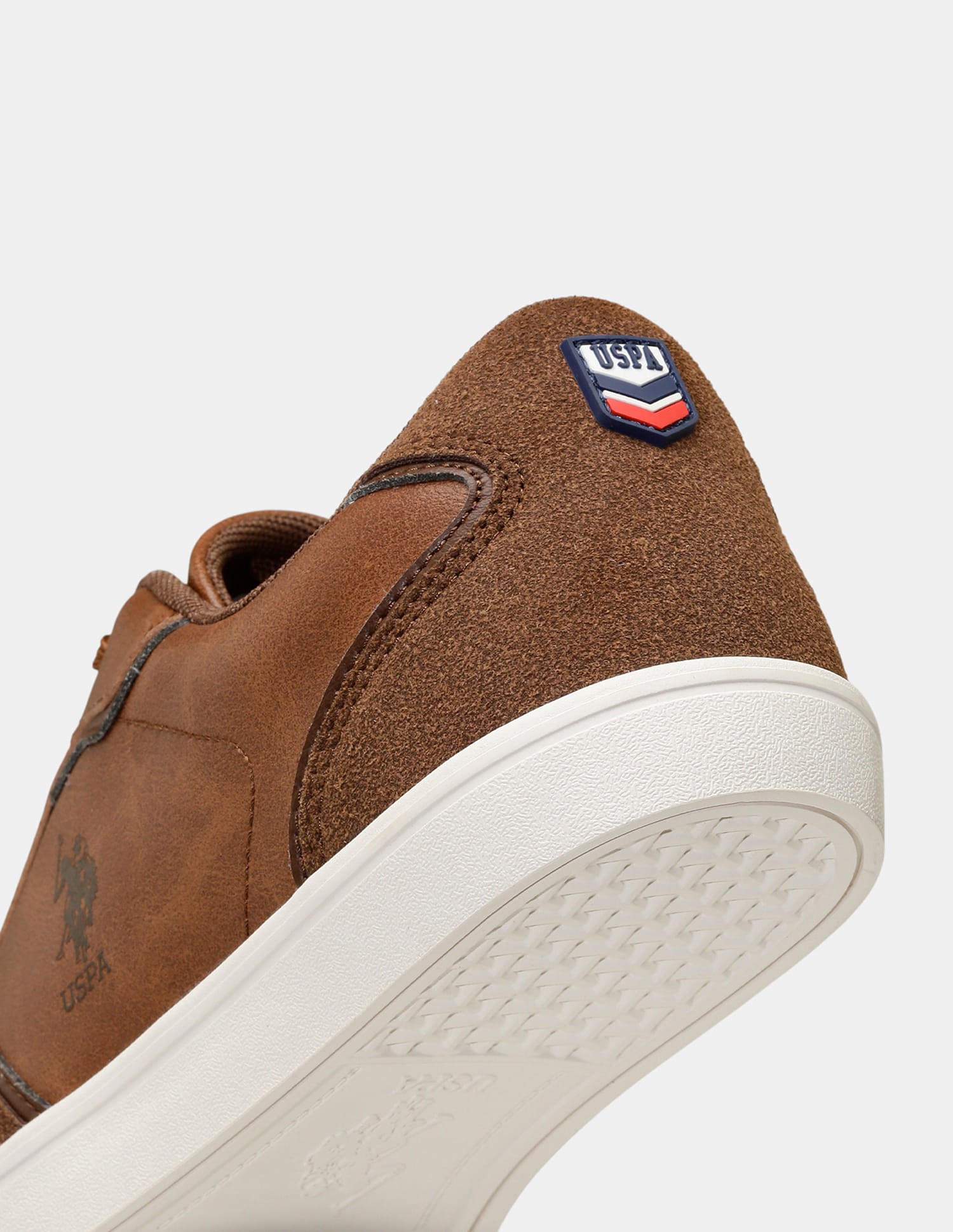 Men Lace-Ups Round Toe Oberon Sneakers Tan - U.S. Polo Assn. India | Large