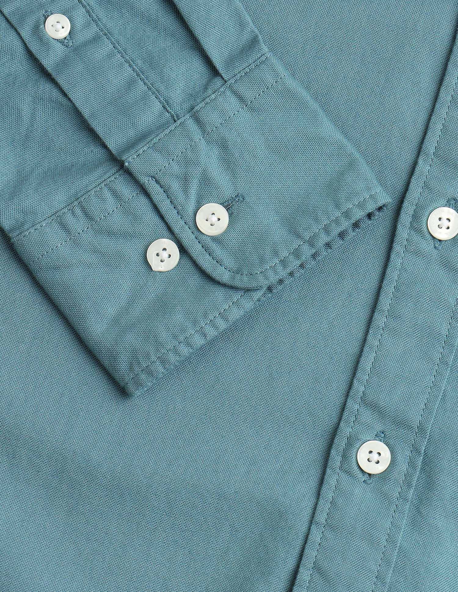 Cutaway Collar Cotton Shirt Teal - U.S. Polo Assn. India | Large
