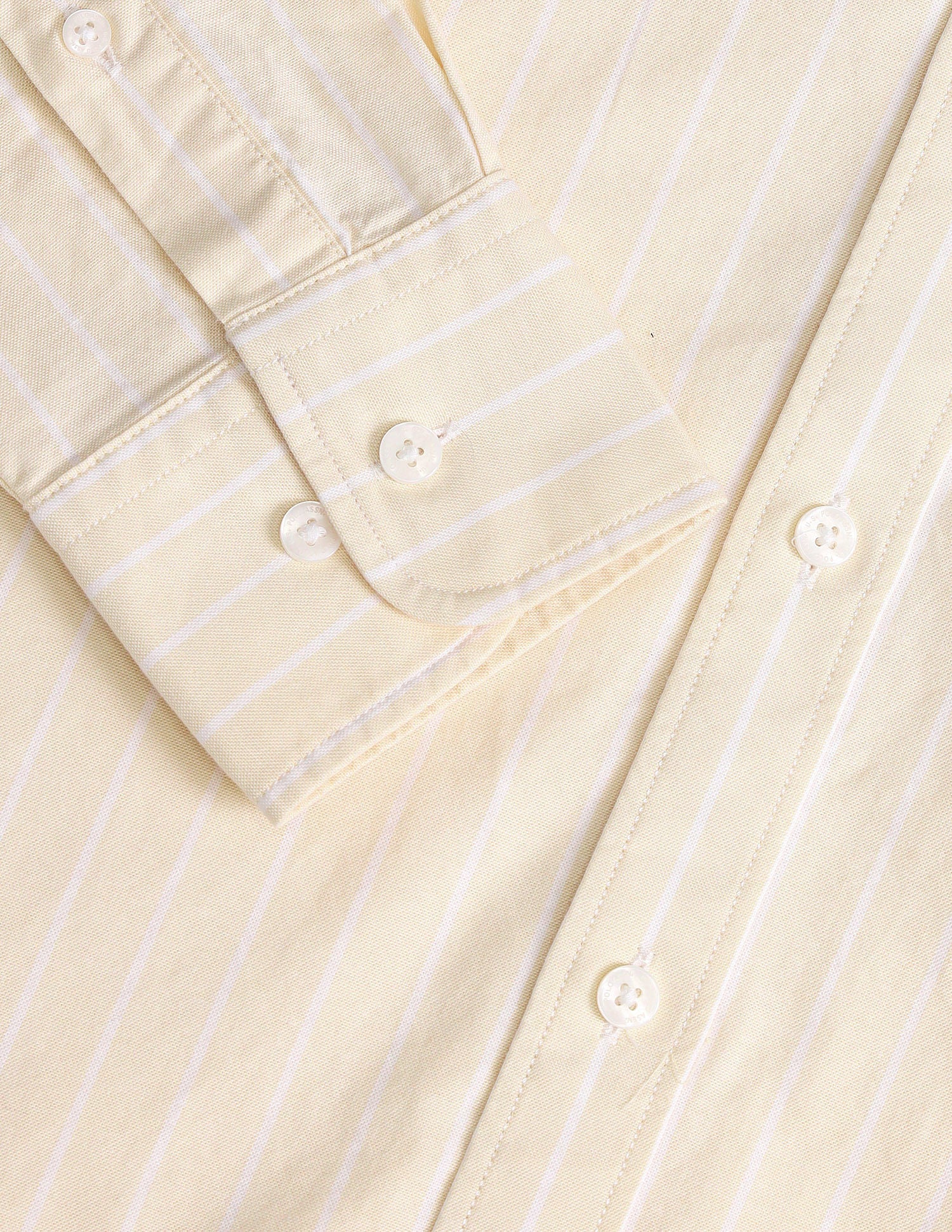 Vertical Stripe Tailored Fit Shirt Yellow - U.S. Polo Assn. India | Large