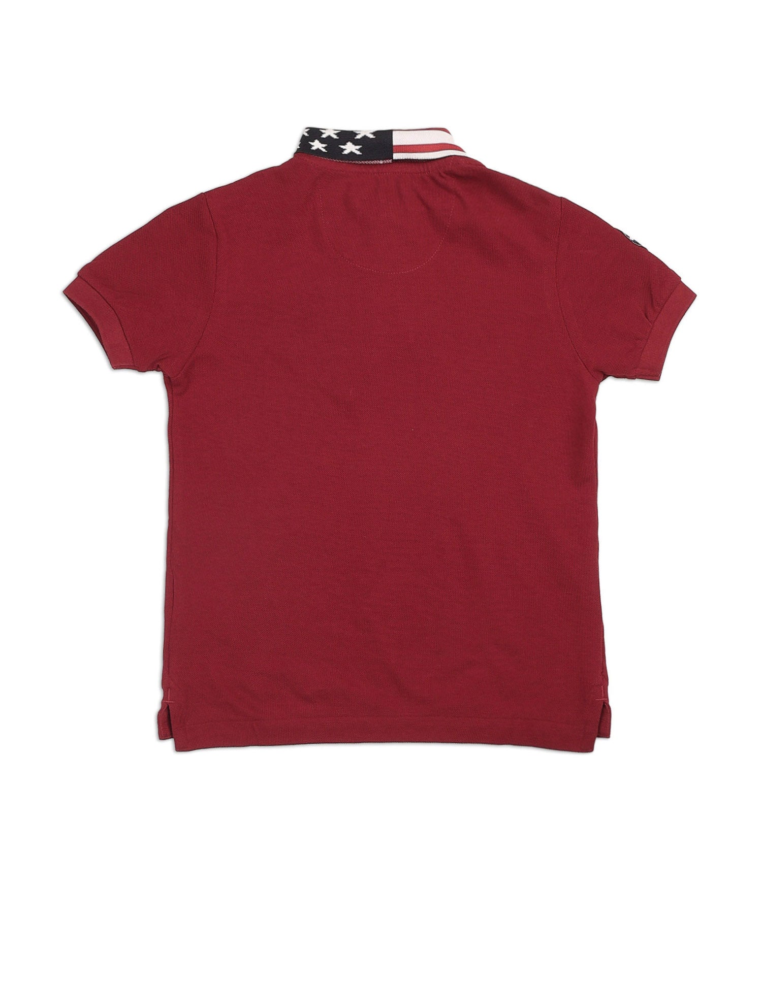 Boys Solid Pure Cotton Polo Shirt Dark Red - U.S. POLO ASSN. | Large
