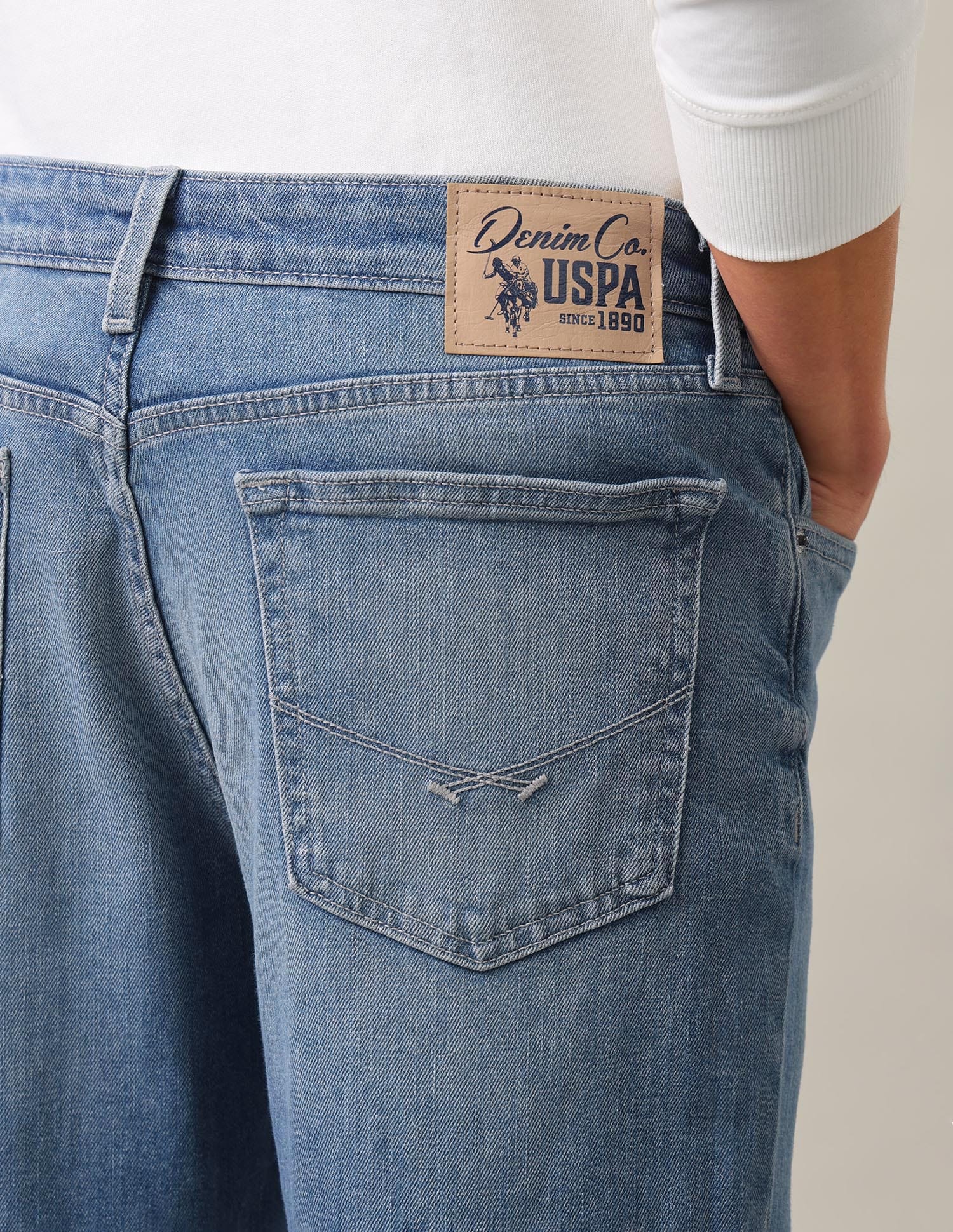 Connor Bootcut Fit Jeans Tinted Blue - U.S. Polo Assn. India | Large